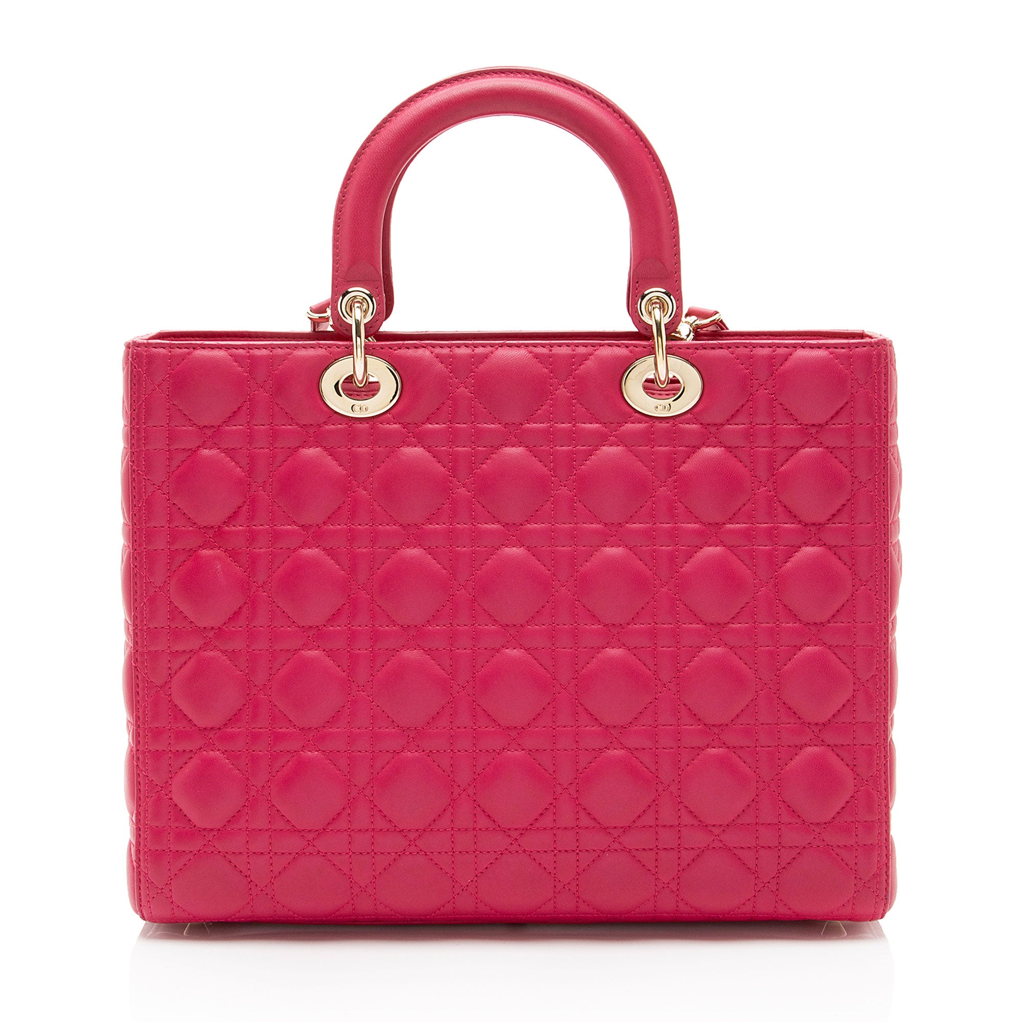 Dior Lambskin Lady Dior Large Tote (SHF-OVsaOG)