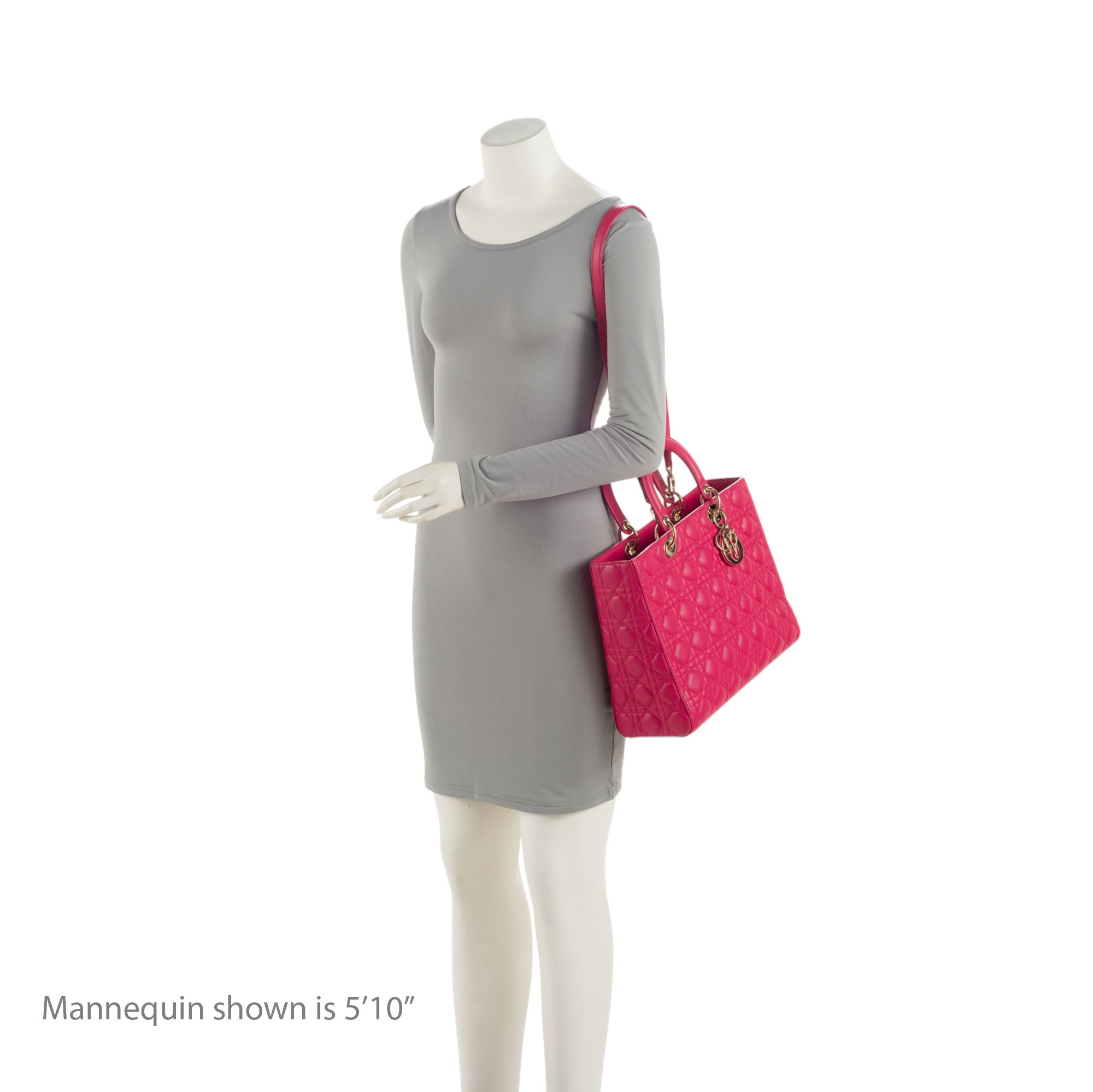 Dior Lambskin Lady Dior Large Tote (SHF-OVsaOG)