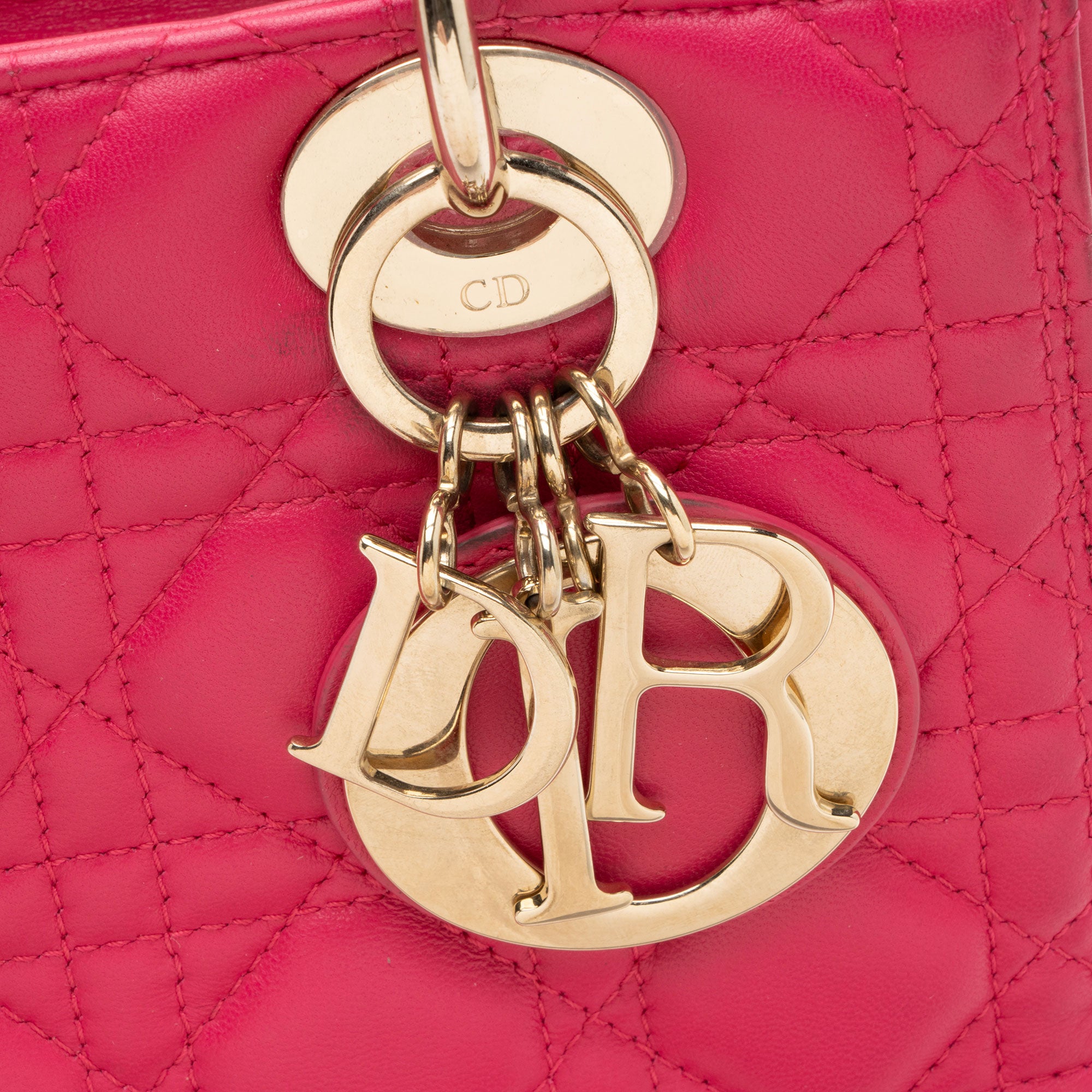 Dior Lambskin Lady Dior Medium Tote (SHF-i1fx7x)