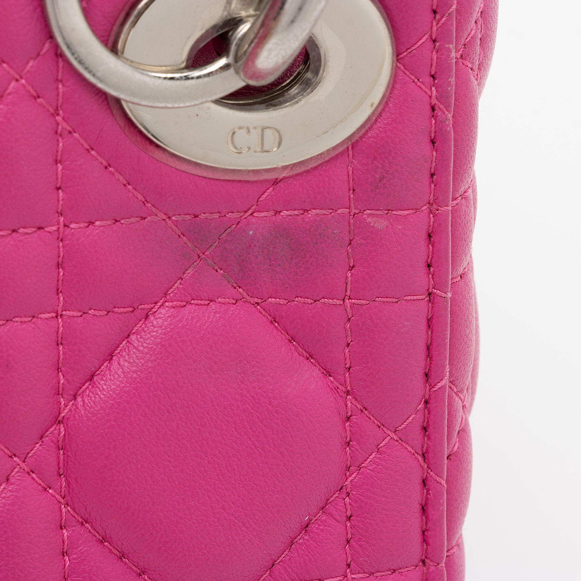 Dior Lambskin Lady Dior Mini Tote (SHF-icxOT3)