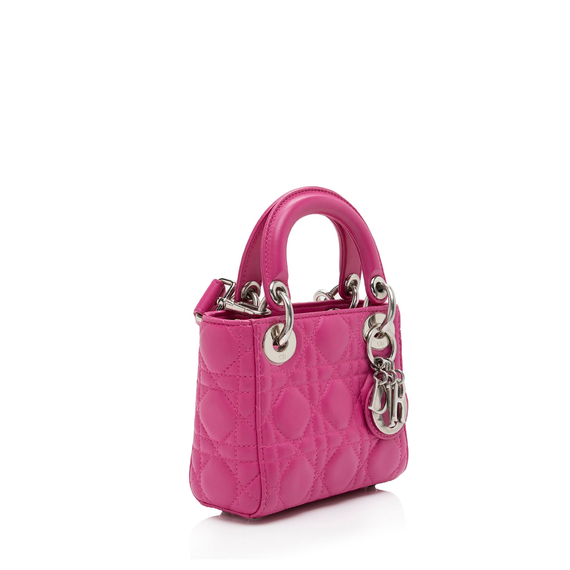 Dior Lambskin Lady Dior Mini Tote (SHF-icxOT3)