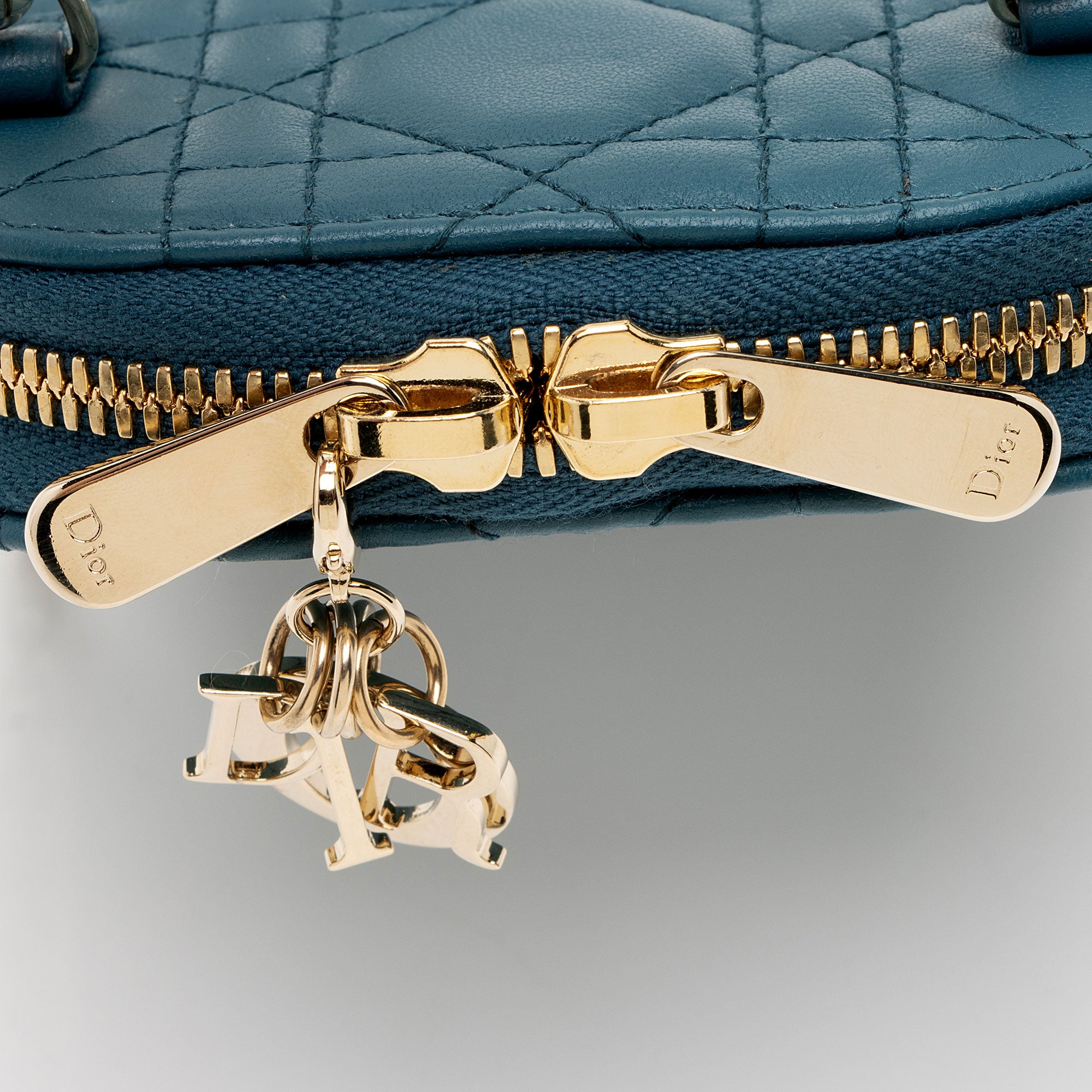 Dior Lambskin Cannage Lady Dior Phone Holder (SHF-5NZo4L)