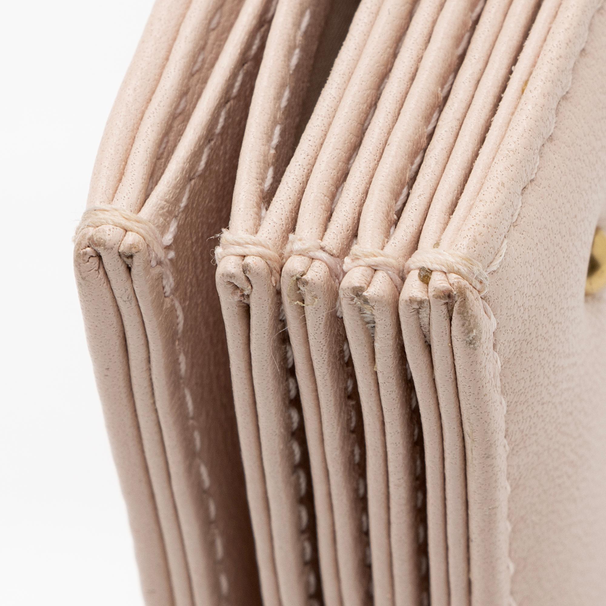 Dior Lambskin Studded Lady Dior 5-Gusset Card Holder (SHF-TOBEZh)