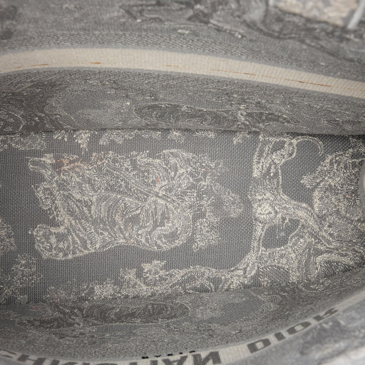 Dior Large Canvas Embroidered Dioriviera Toile De Jouy Book Tote
