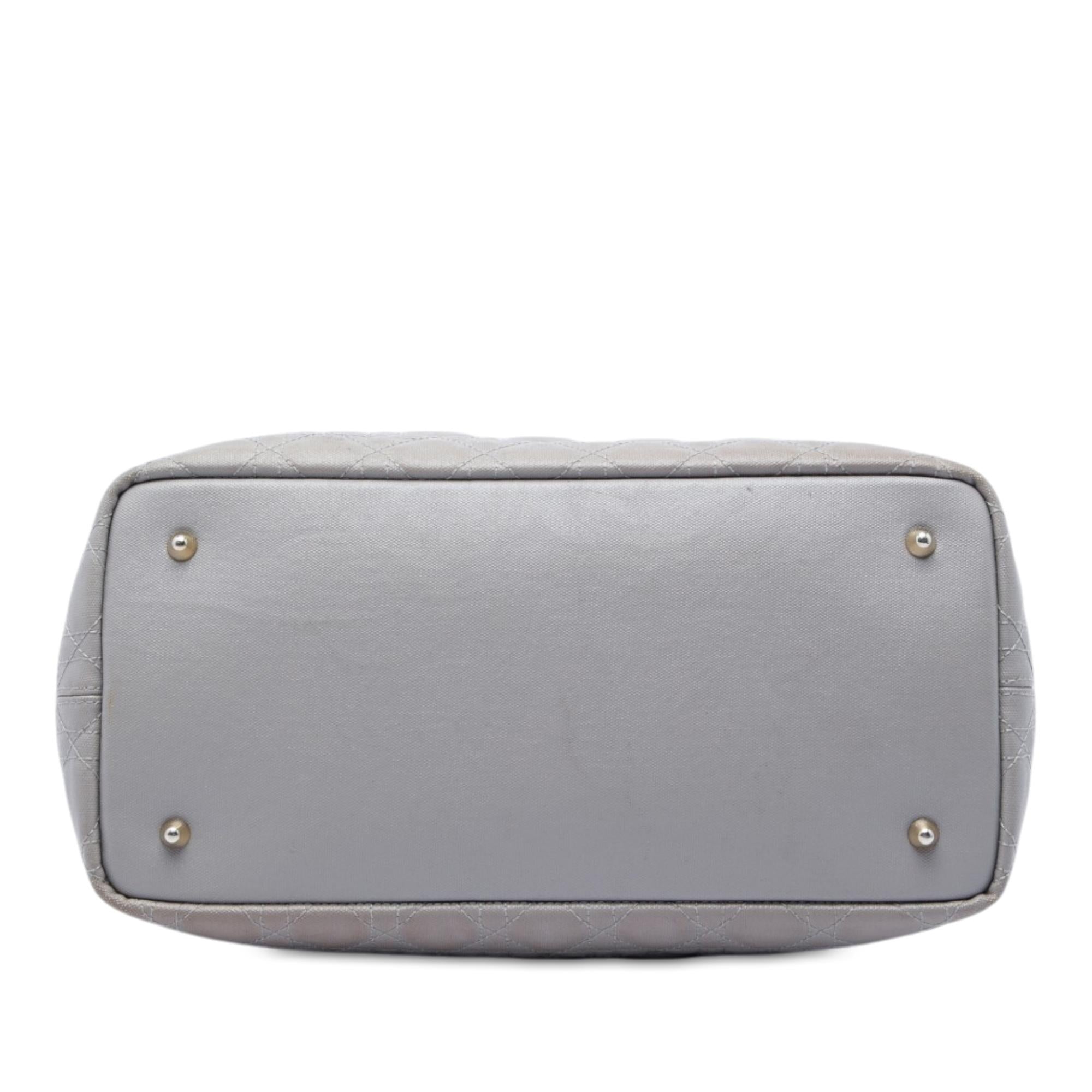 Dior Large Coated Canvas Cannage Panarea Tote
