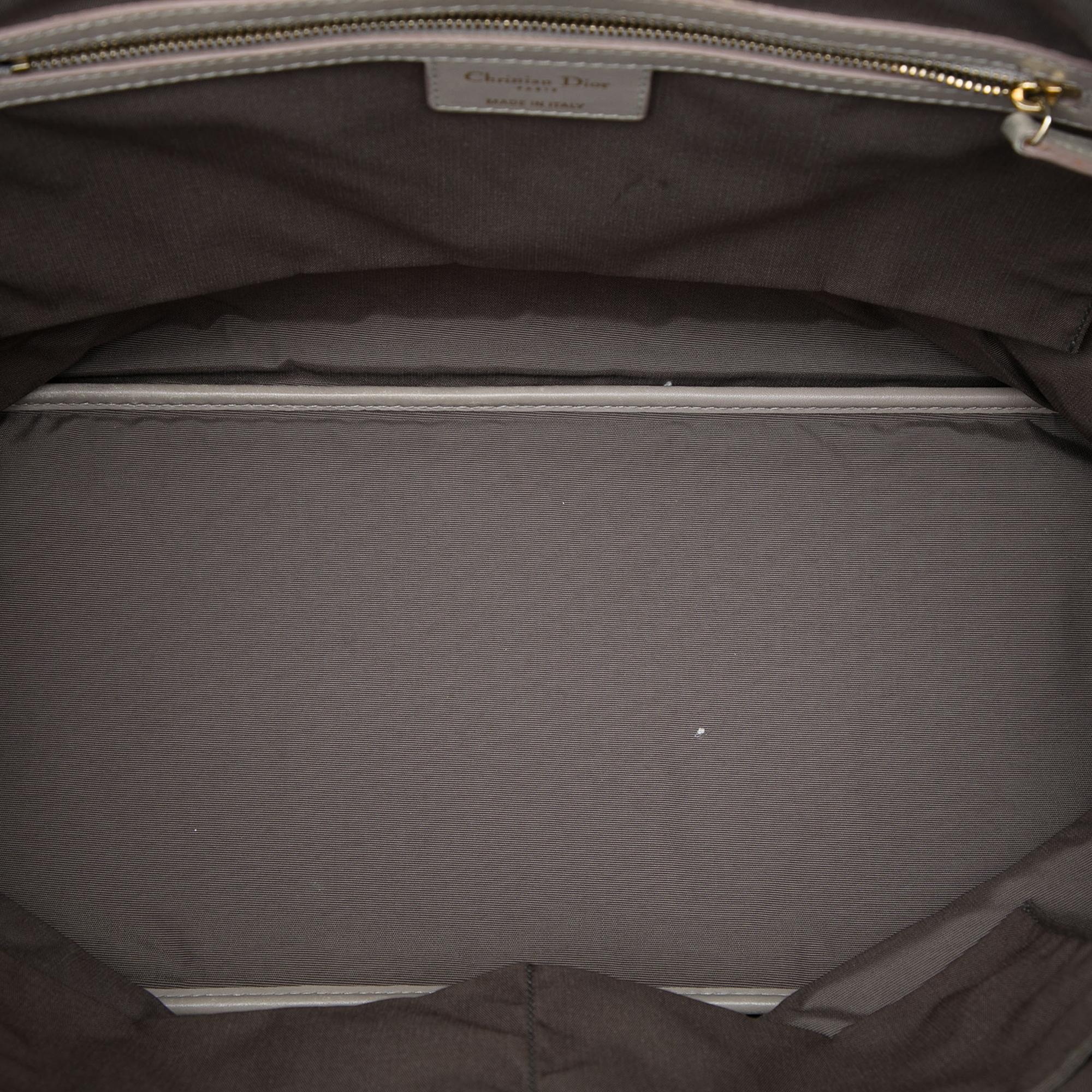 Dior Large Coated Canvas Cannage Panarea Tote