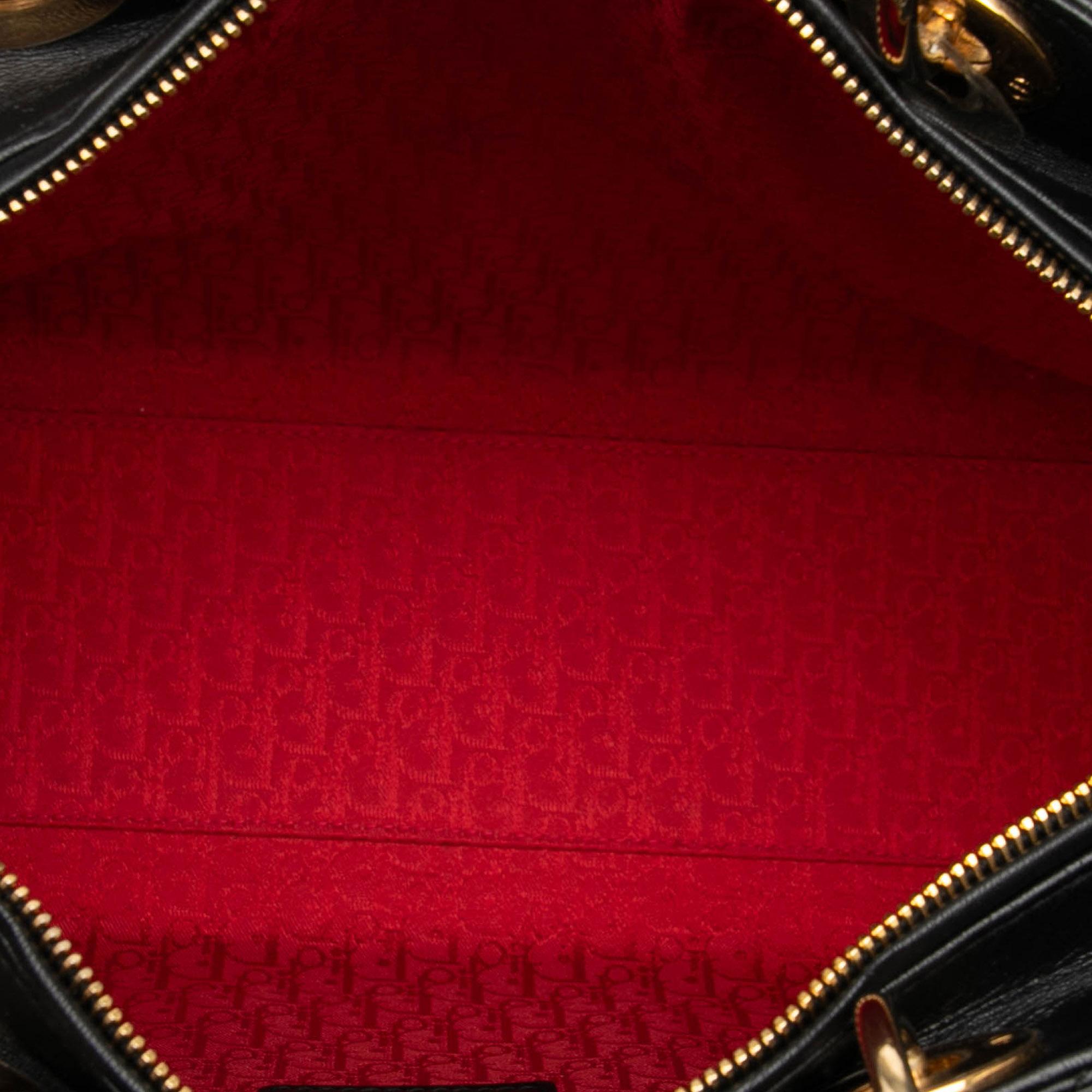 Dior Large Lambskin Cannage Lady Dior