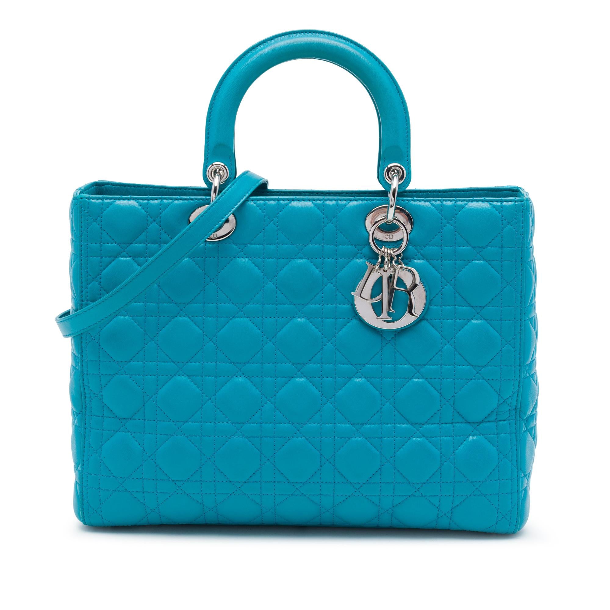 Dior Large Lambskin Cannage Lady Dior
