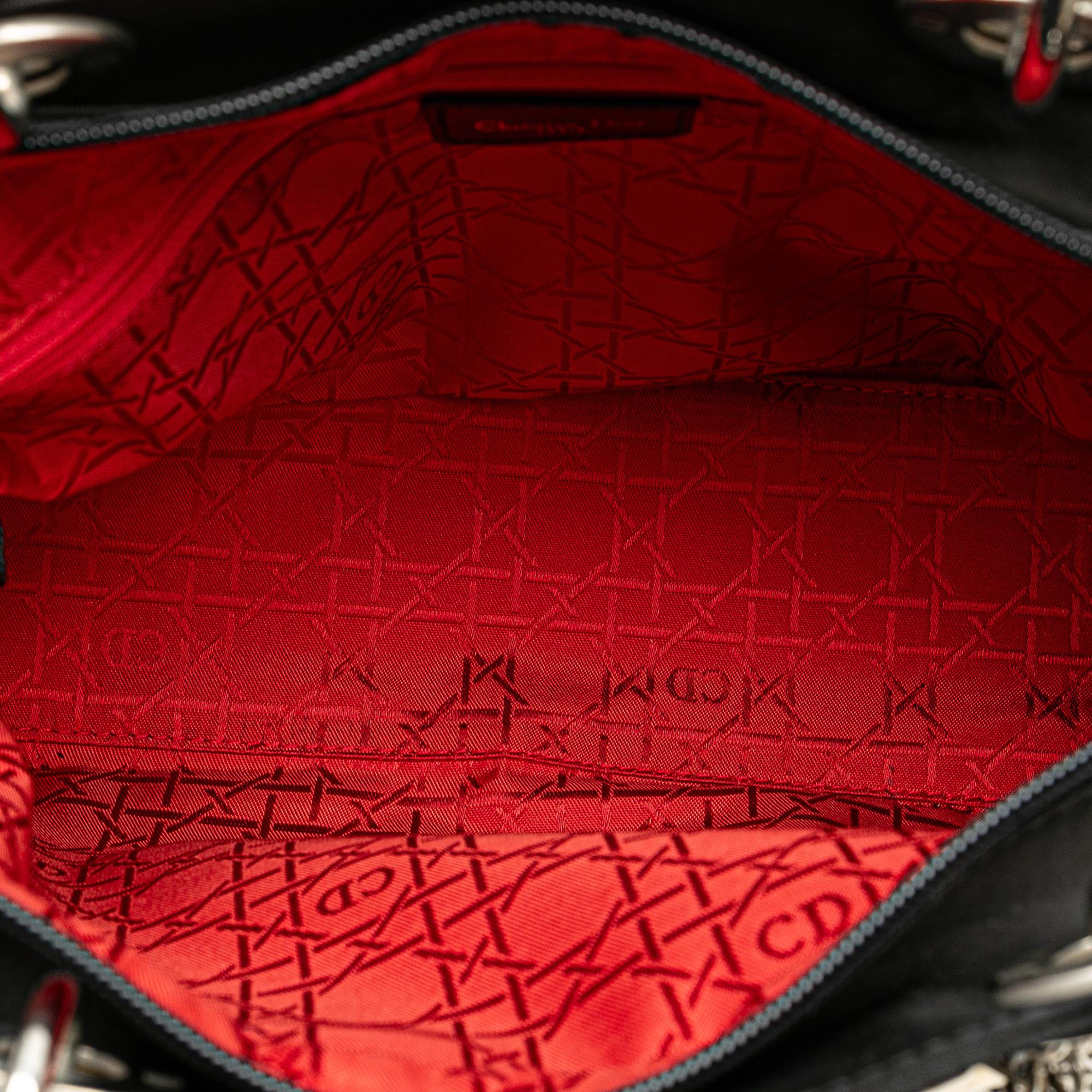 Dior Large Nylon Cannage Lady Dior (SHG-Cl30zQ)