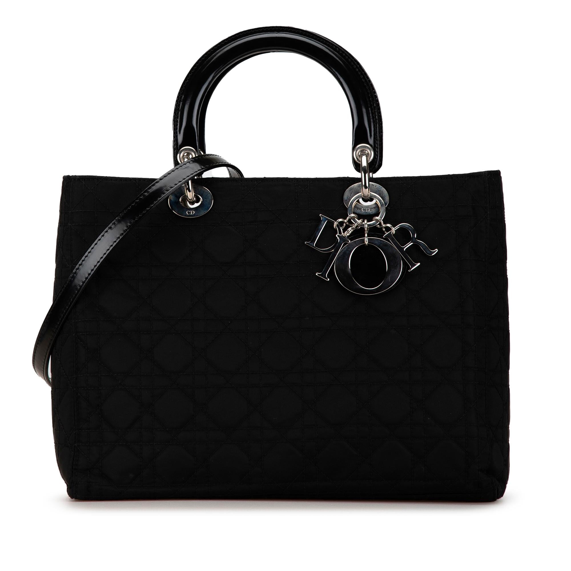 Dior Large Nylon Cannage Lady Dior (SHG-Cl30zQ)