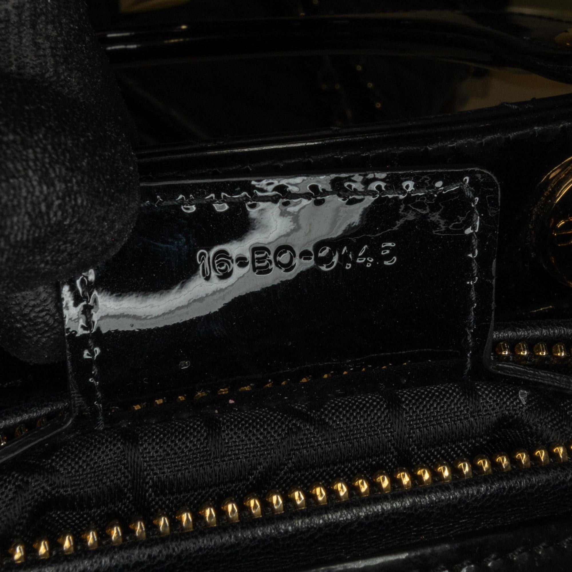 Dior Large Patent Cannage Lady Dior (SHG-WCWHTr)