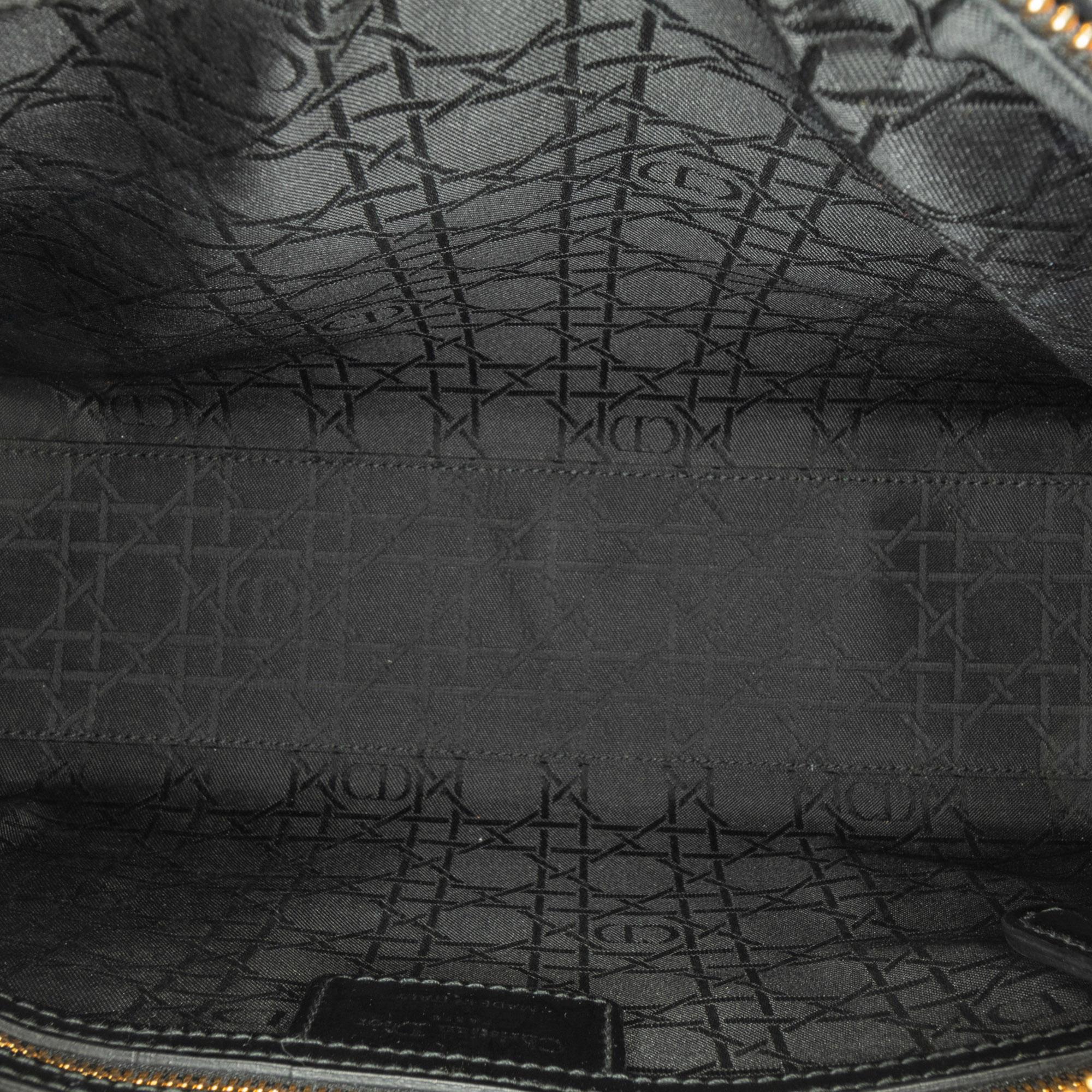 Dior Large Patent Cannage Lady Dior (SHG-WCWHTr)