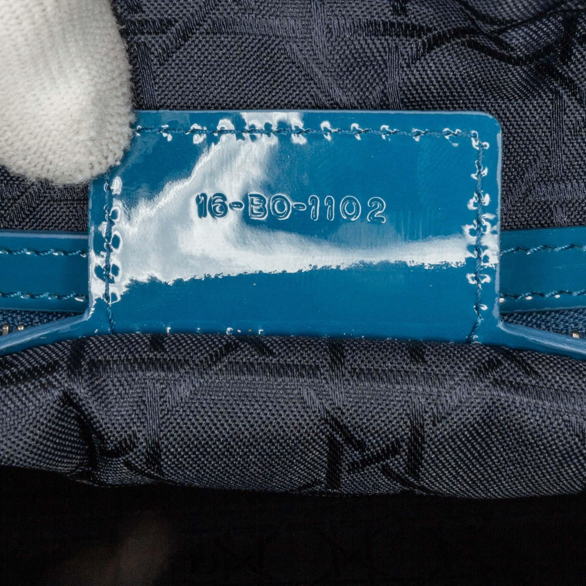 Dior Large Patent Cannage Lady Dior (SHG-BlMPBZ)