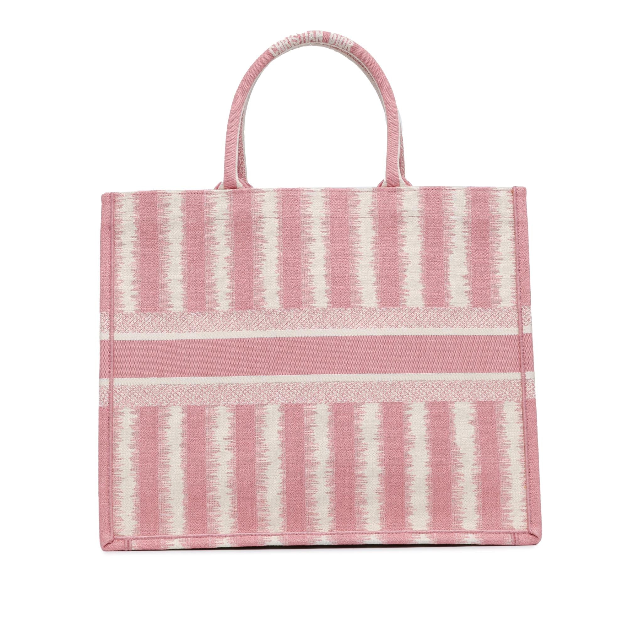 Dior Large Striped Book Tote
