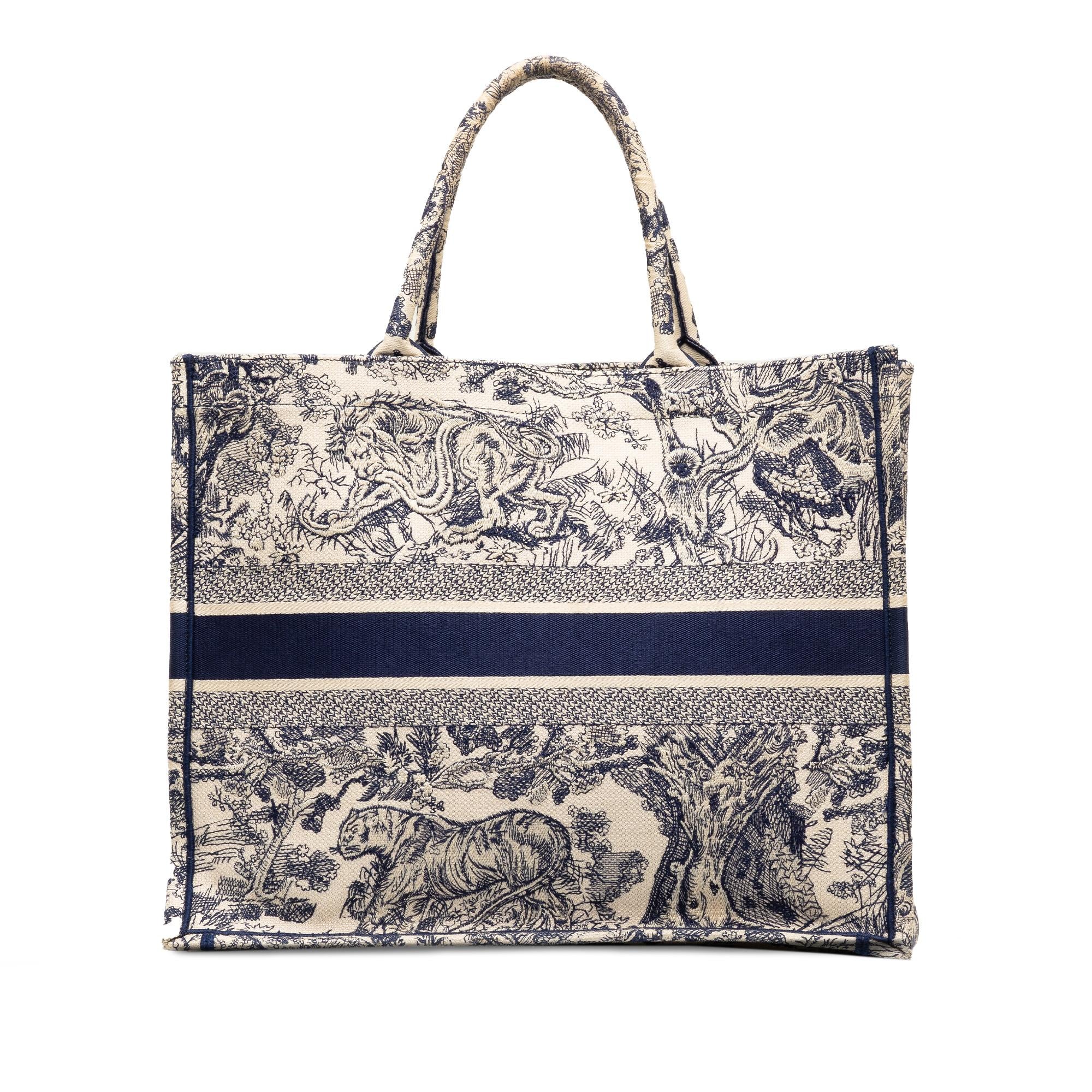 Dior Large Toile De Jouy Book Tote (SHG-zBob0t)