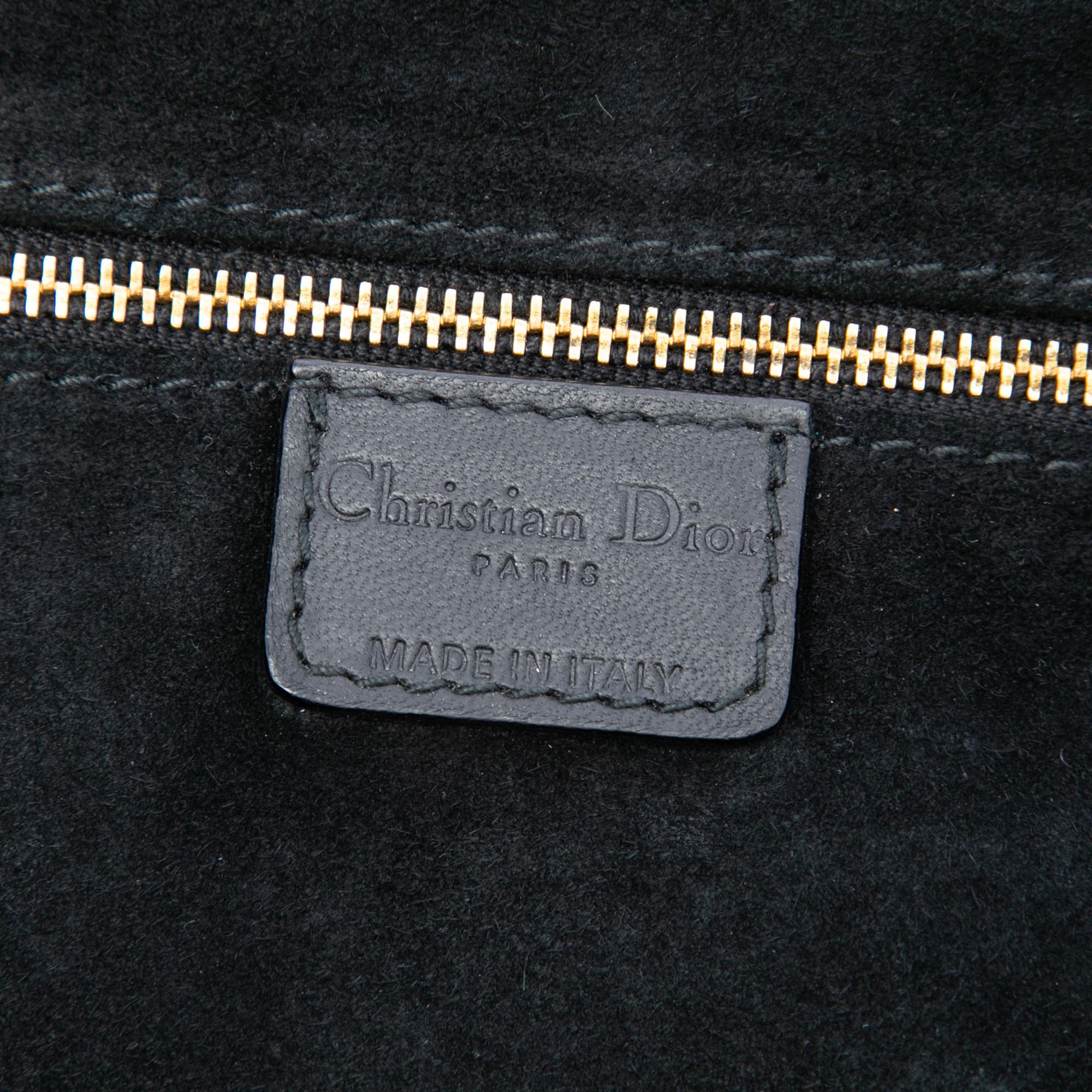 Dior Large Woven Lambskin Lady Dior Soft Shopping Tote
