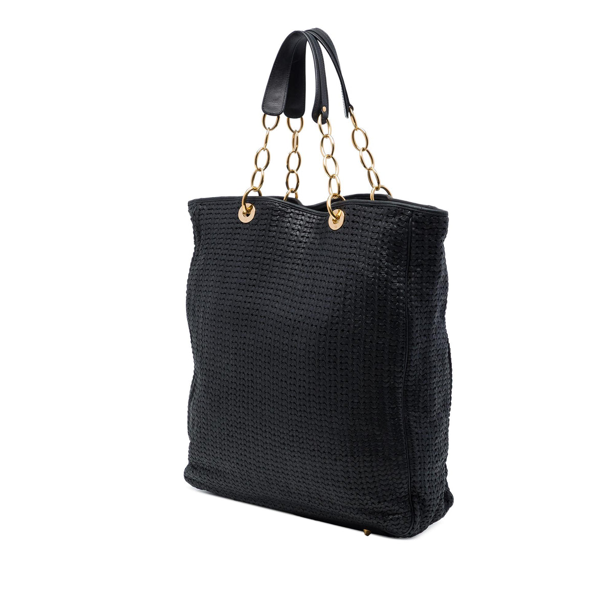 Dior Large Woven Lambskin Lady Dior Soft Shopping Tote