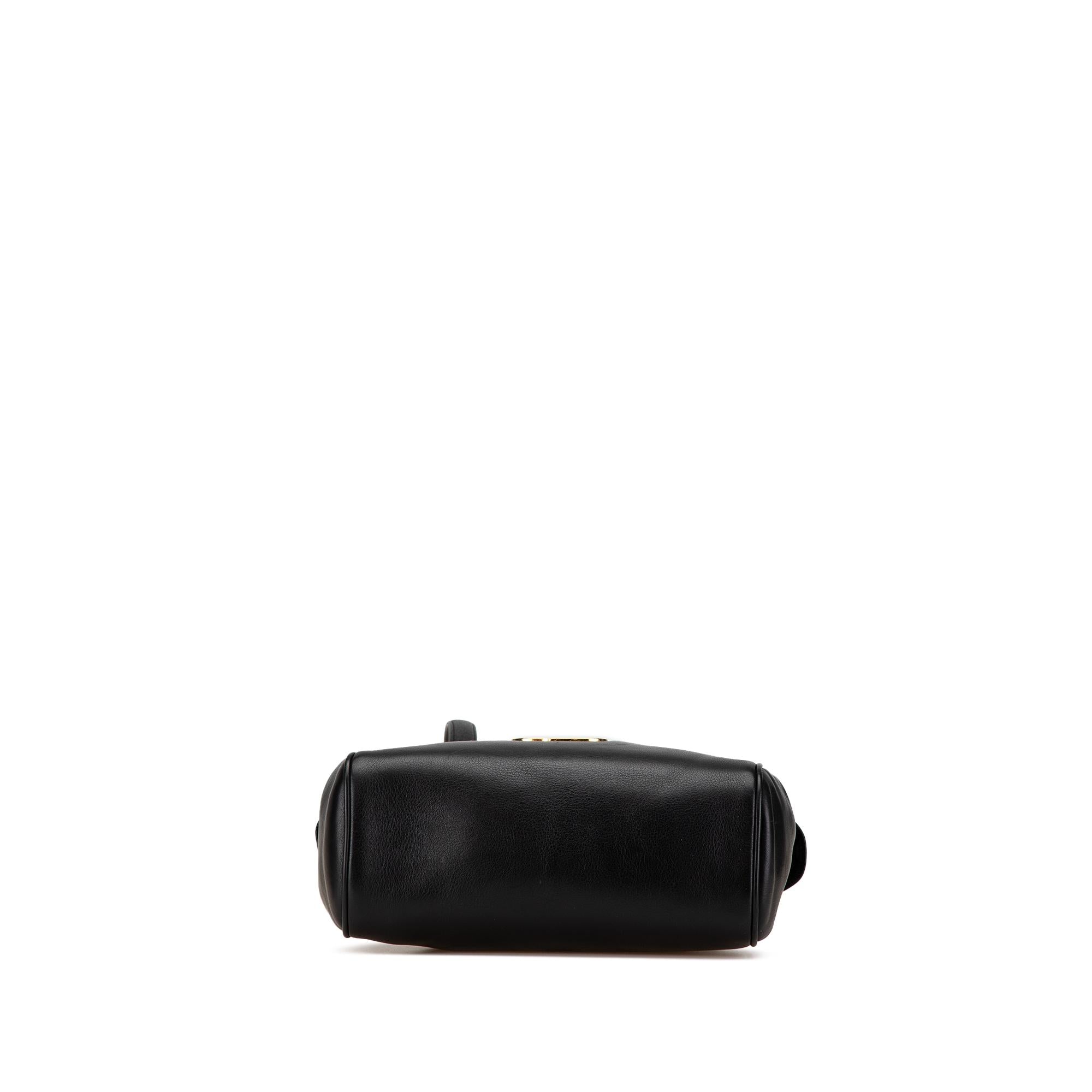 Dior Leather CD Logo Shoulder Bag