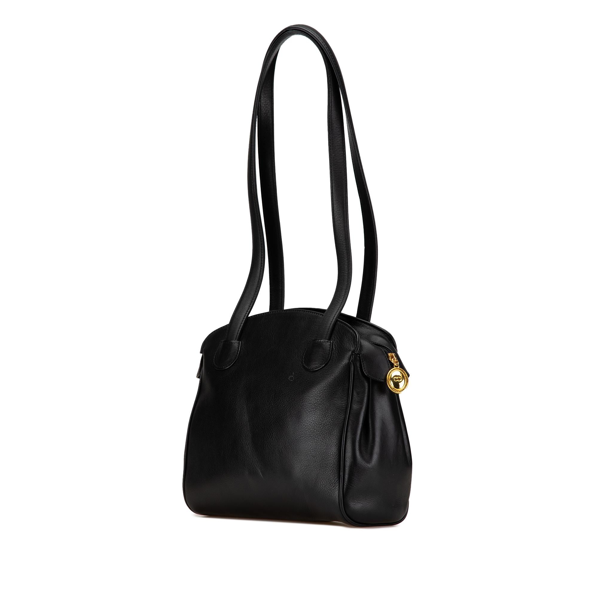 Dior Leather CD Logo Shoulder Bag