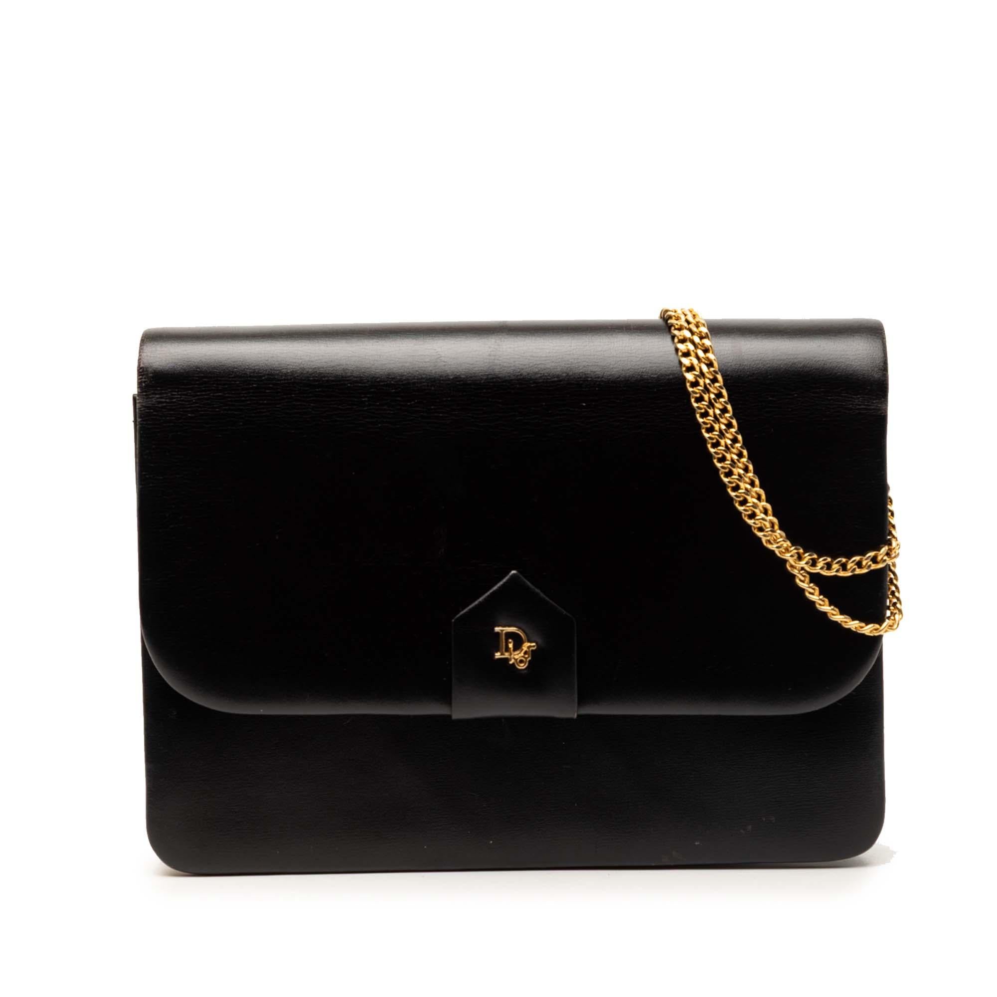 Dior Leather Chain Shoulder Bag