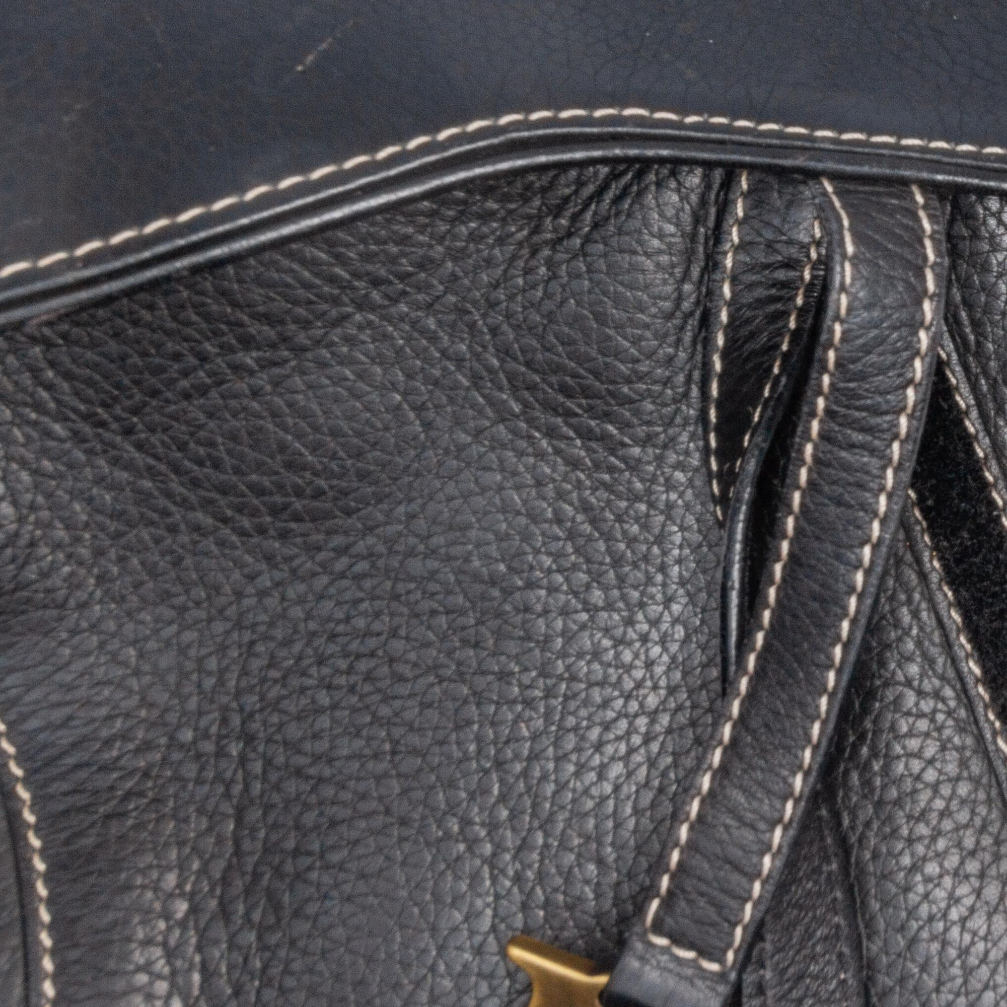 Dior Leather Double Saddle Bag (SHG-OxgLEJ)