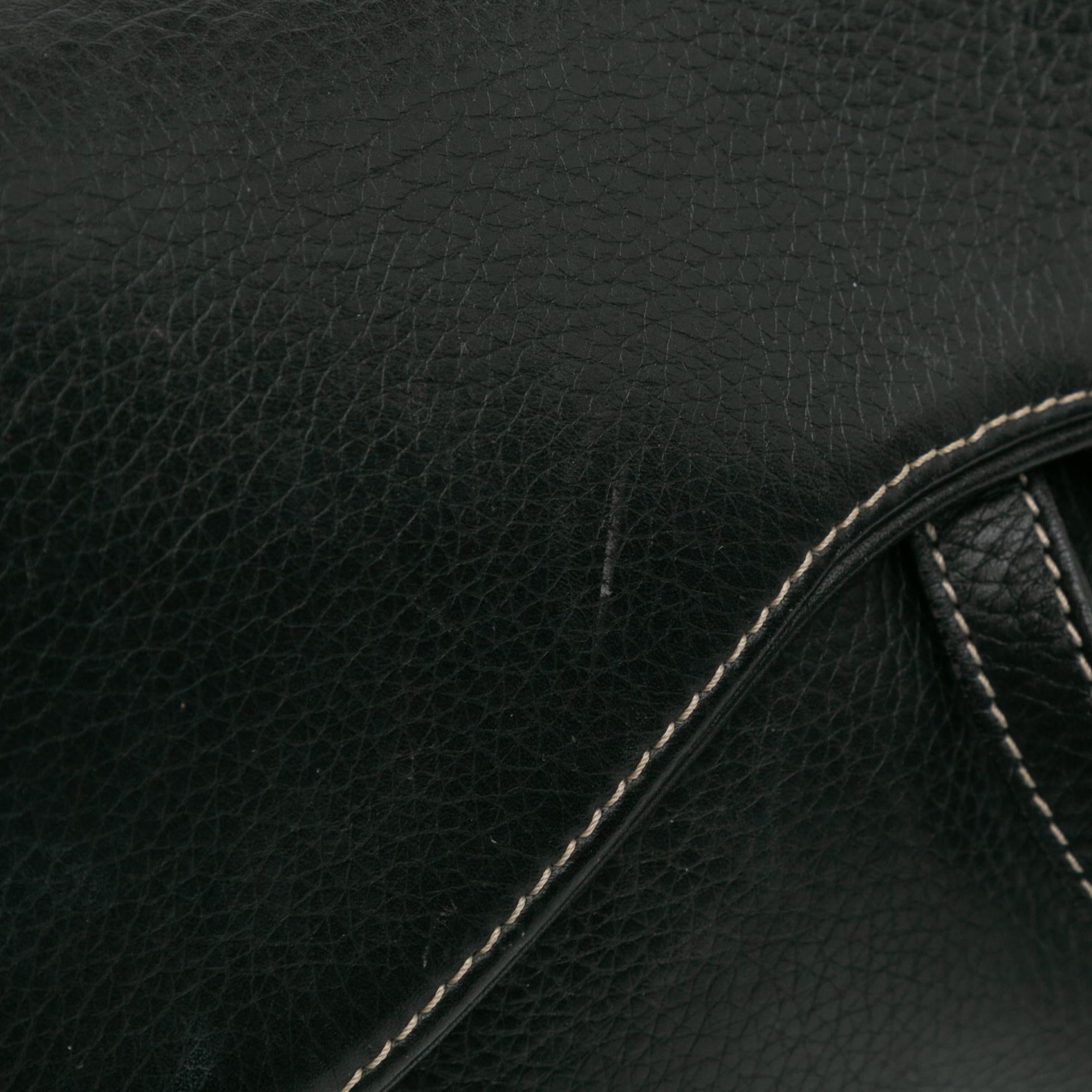 Dior Leather Double Saddle Bag (SHG-OxgLEJ)