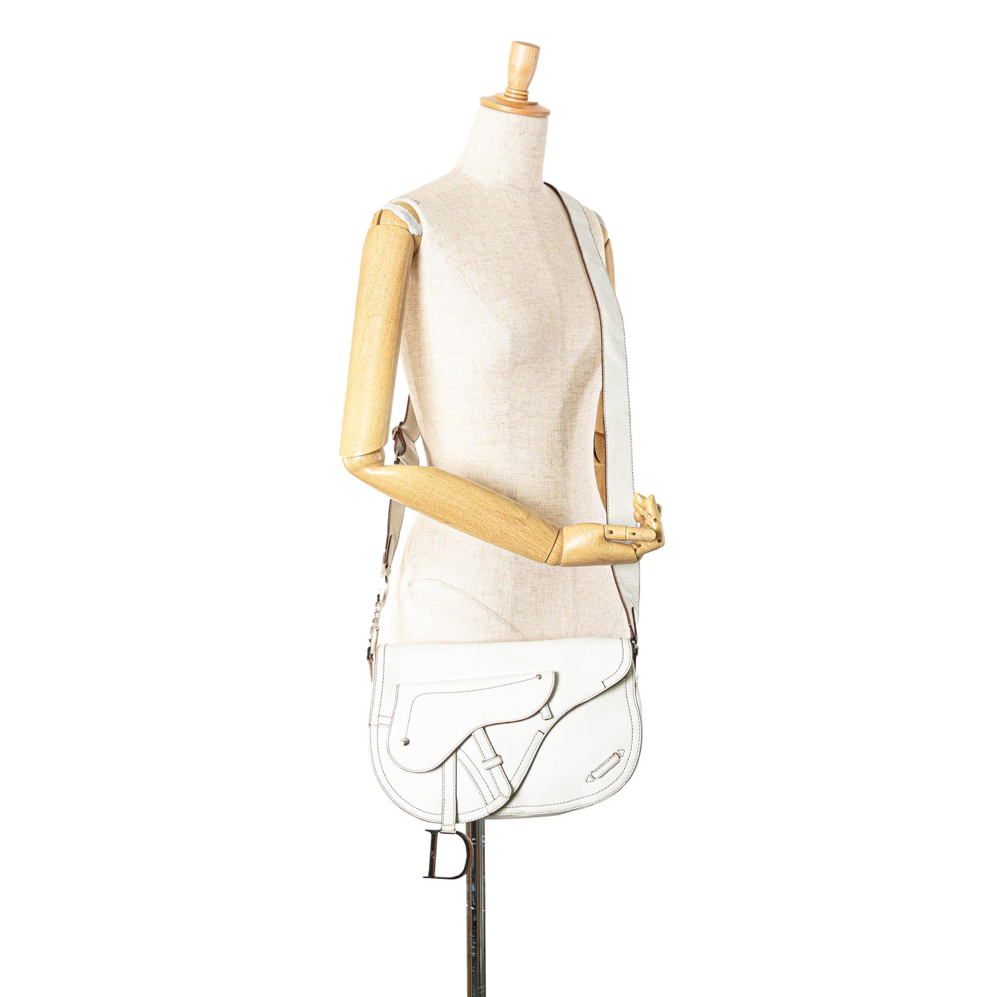 Dior Leather Double Saddle Crossbody