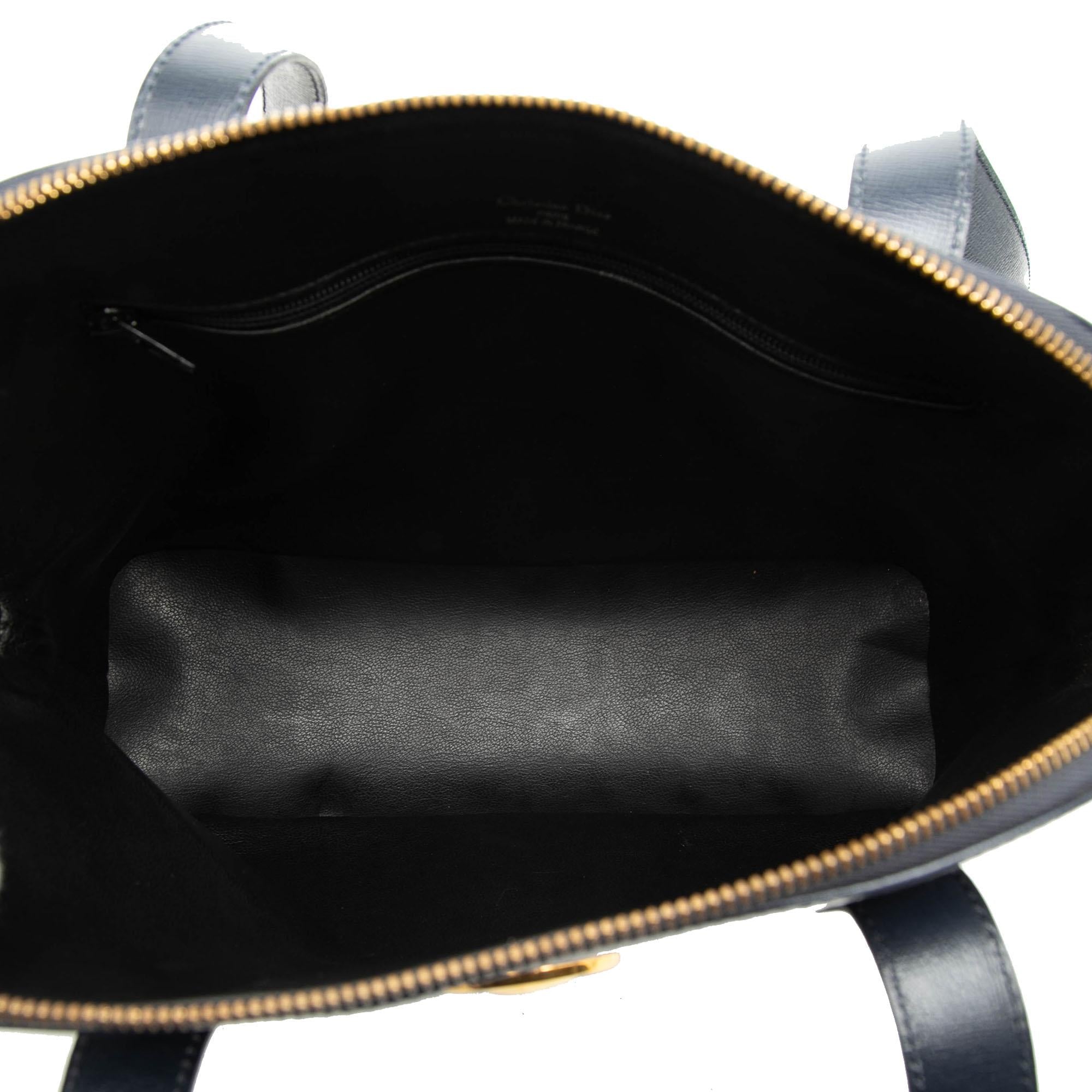 Dior Leather Logo Shoulder Bag