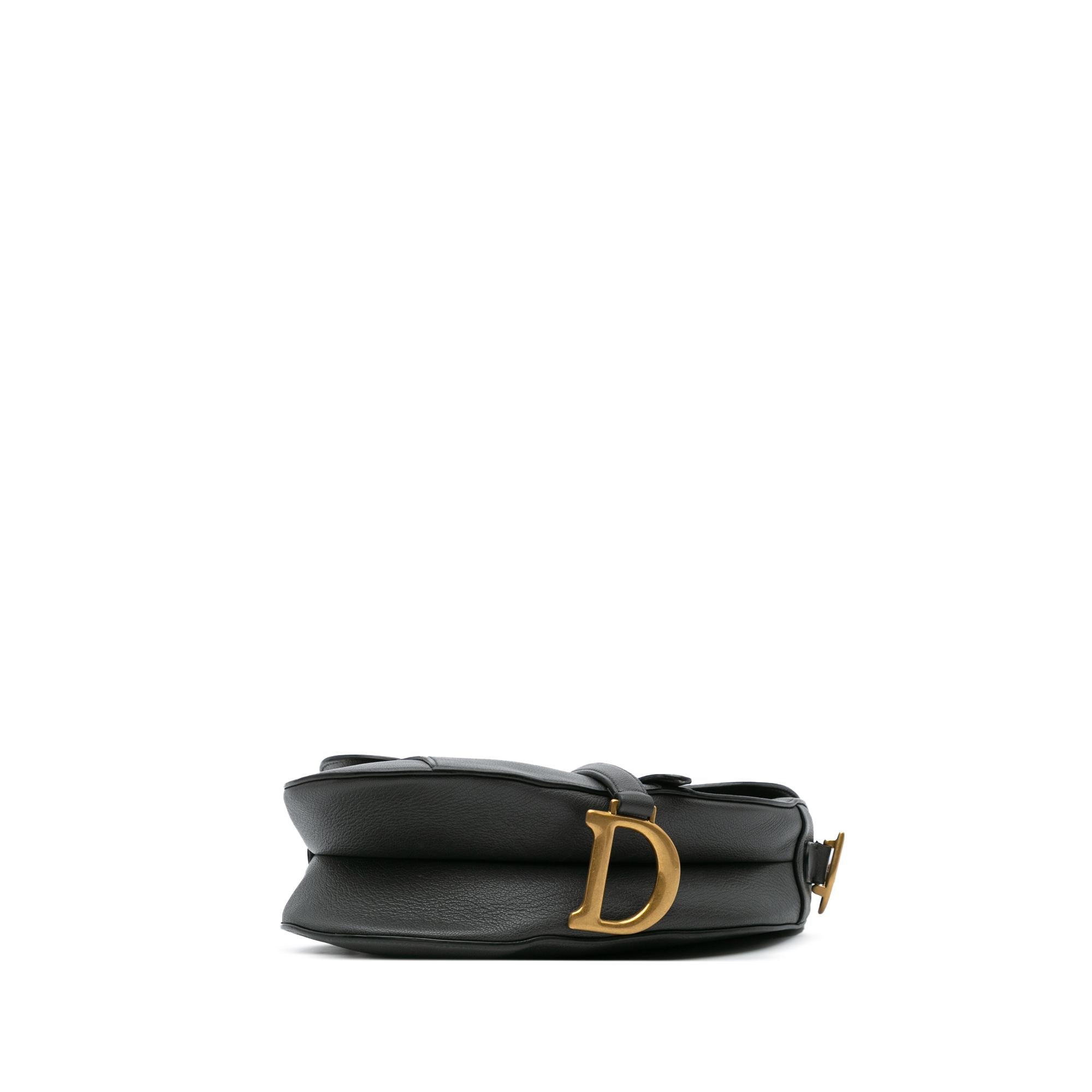 Dior Leather Saddle Bag