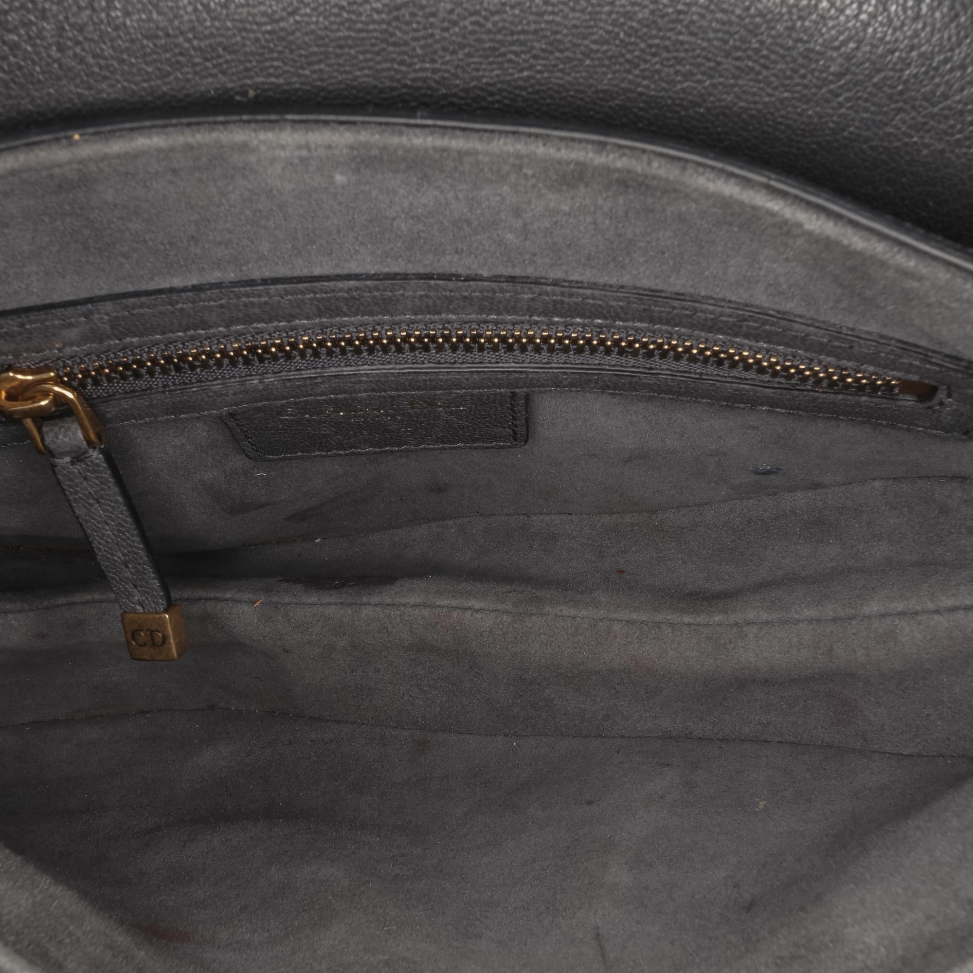 Dior Leather Saddle Bag