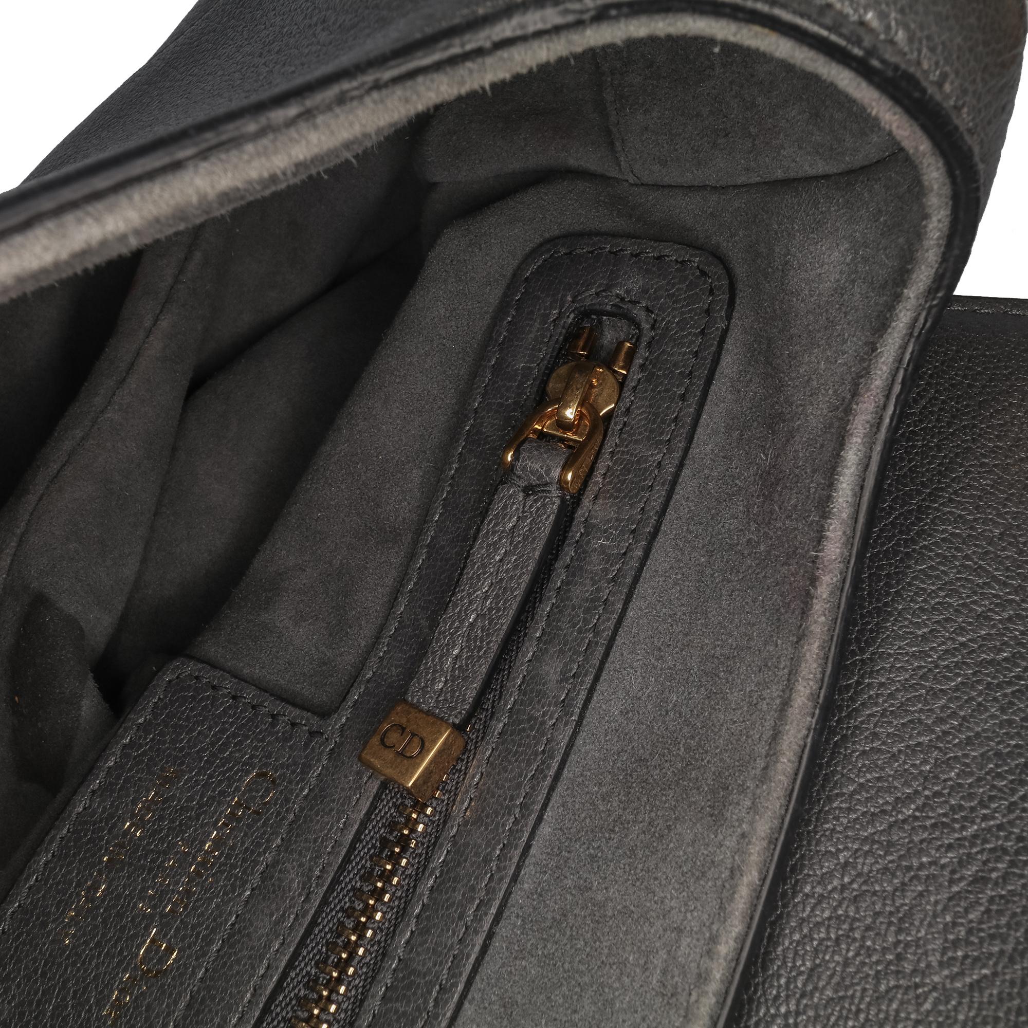 Dior Leather Saddle Bag