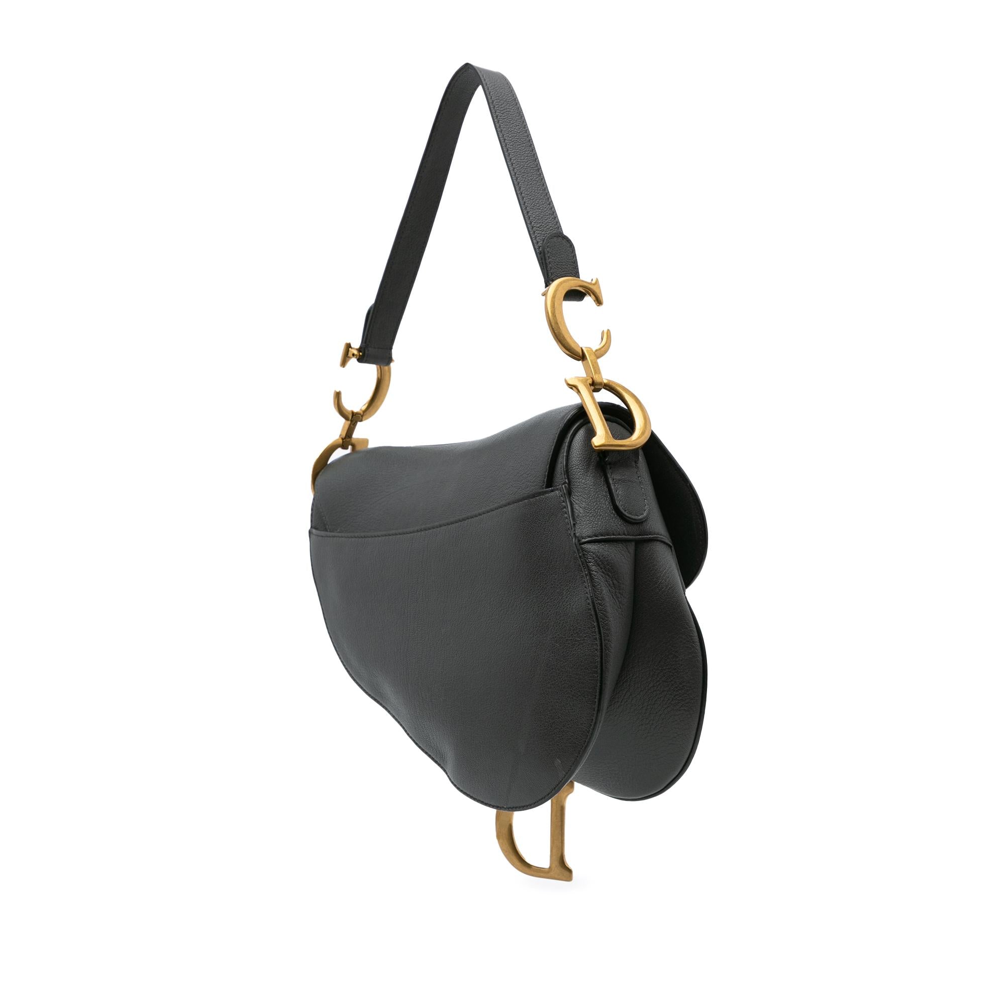 Dior Leather Saddle Bag
