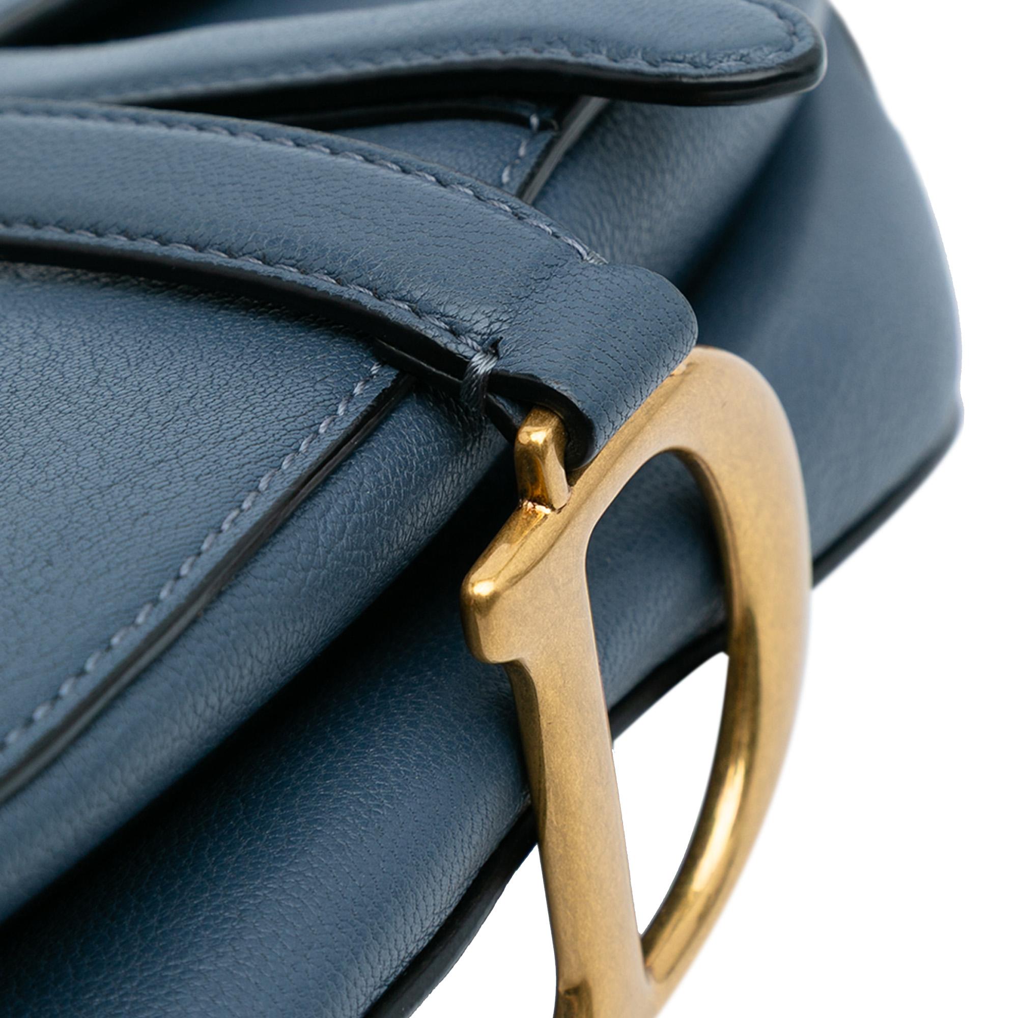 Dior Leather Saddle Bag