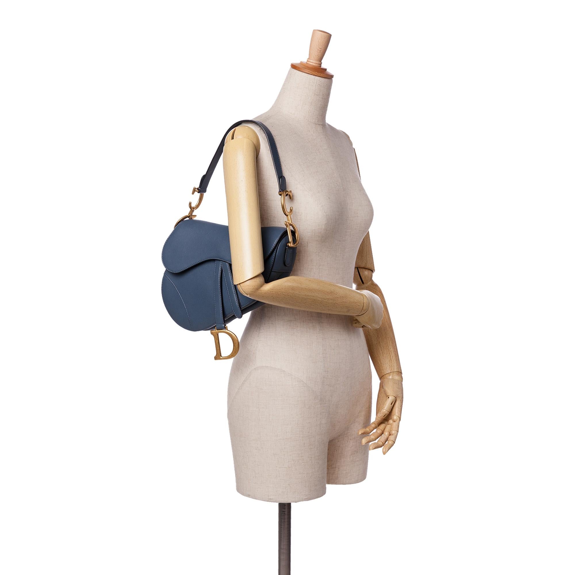 Dior Leather Saddle Bag