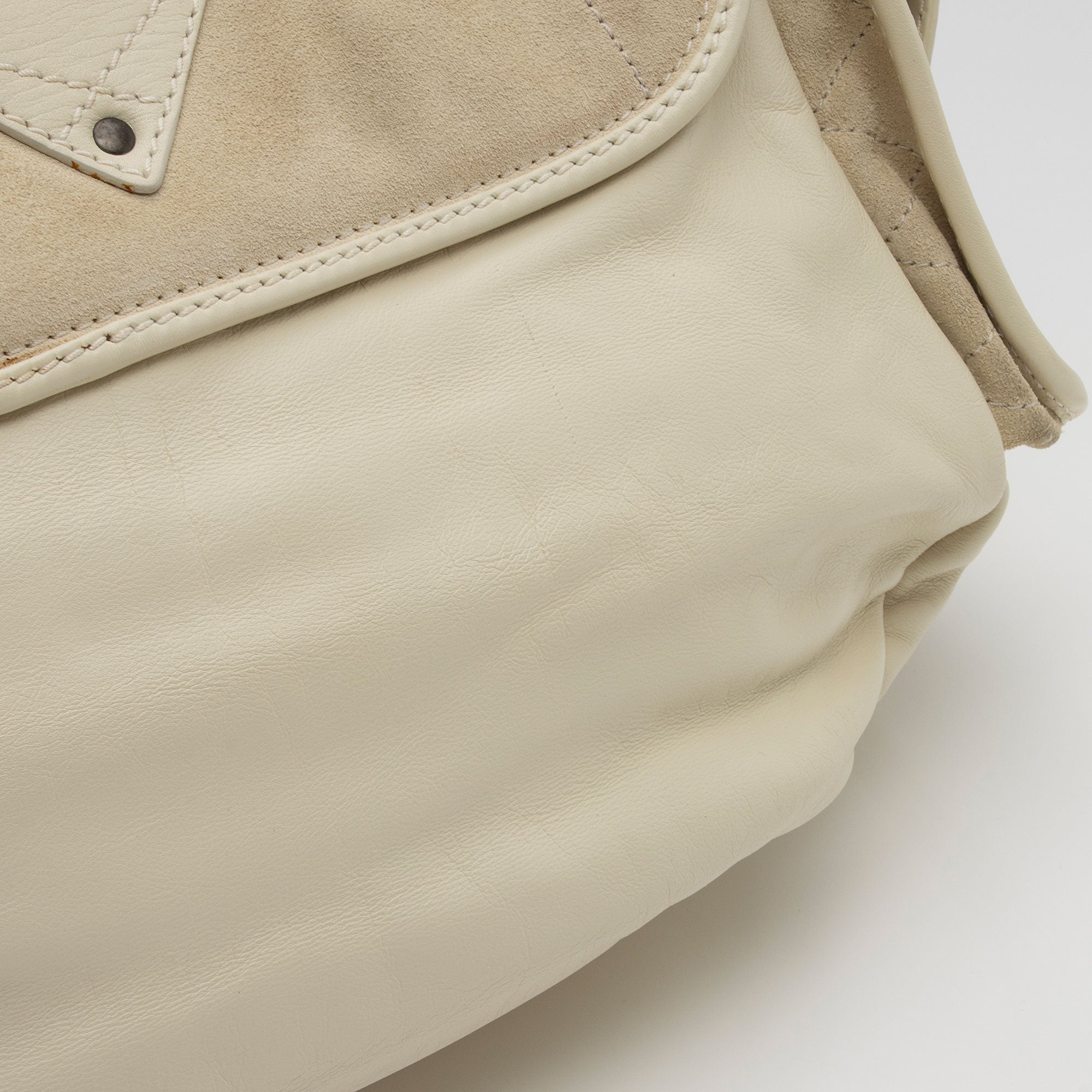 Dior Leather Suede Rebelle Shoulder Bag (SHF-E75STn)