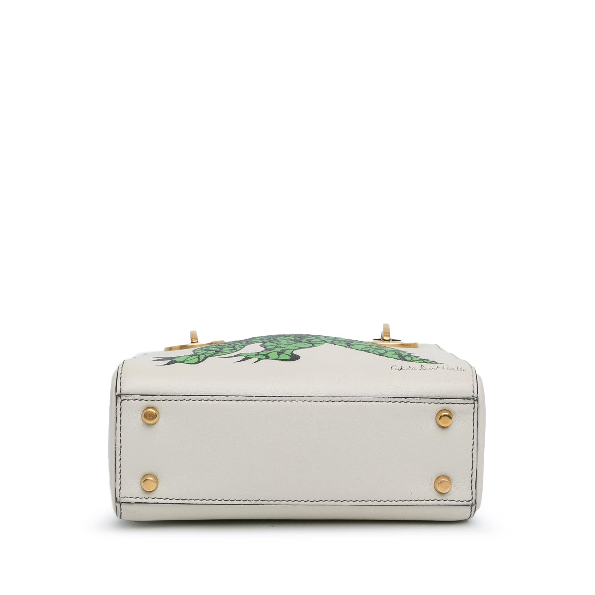 Dior Limited Edition Niki De Saint Phalle Mini Dragon Calfskin Lady Dior (SHG-cPVrsh)