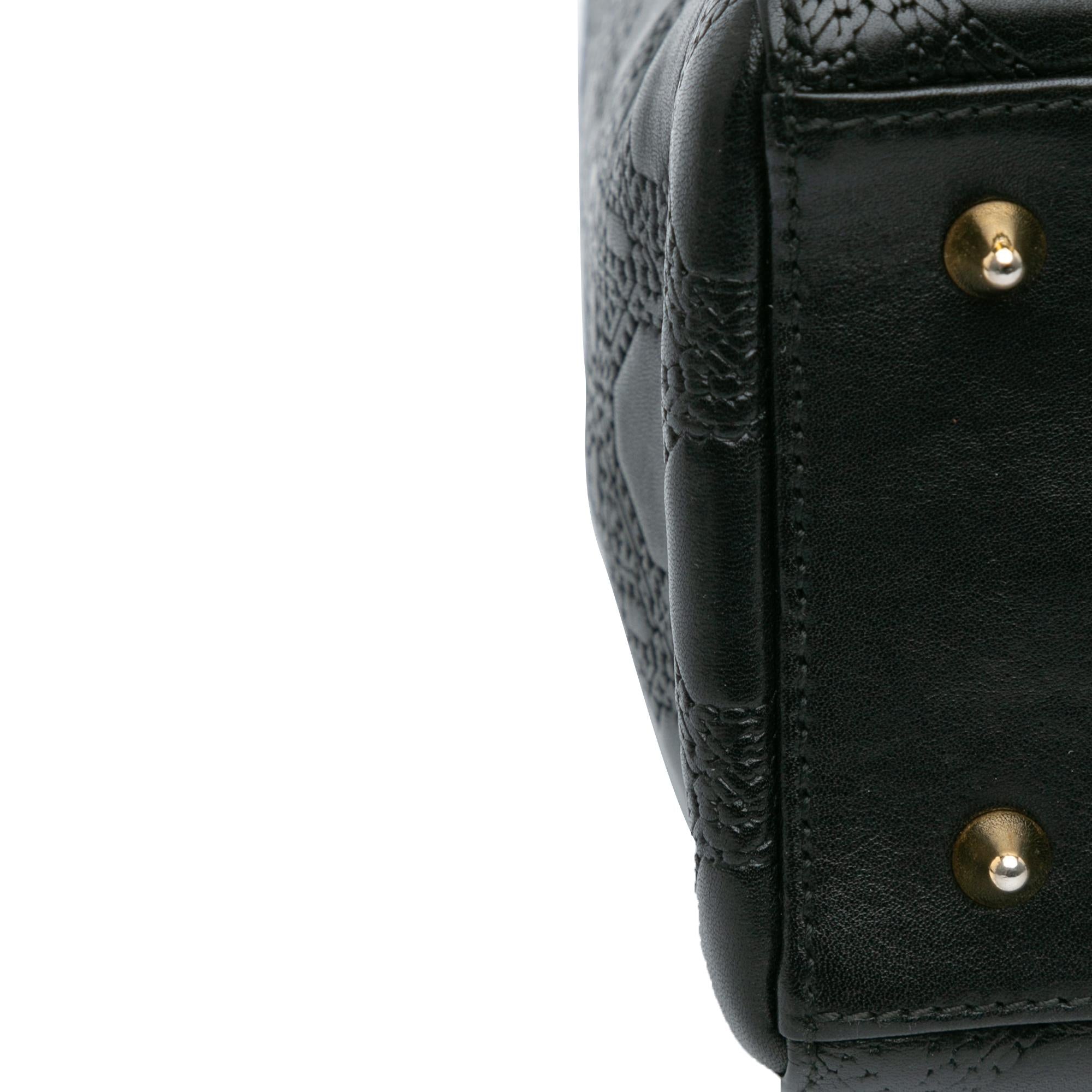 Dior Medium Calfskin Cannage Embossed Lady Dior (SHG-yFMLwG)