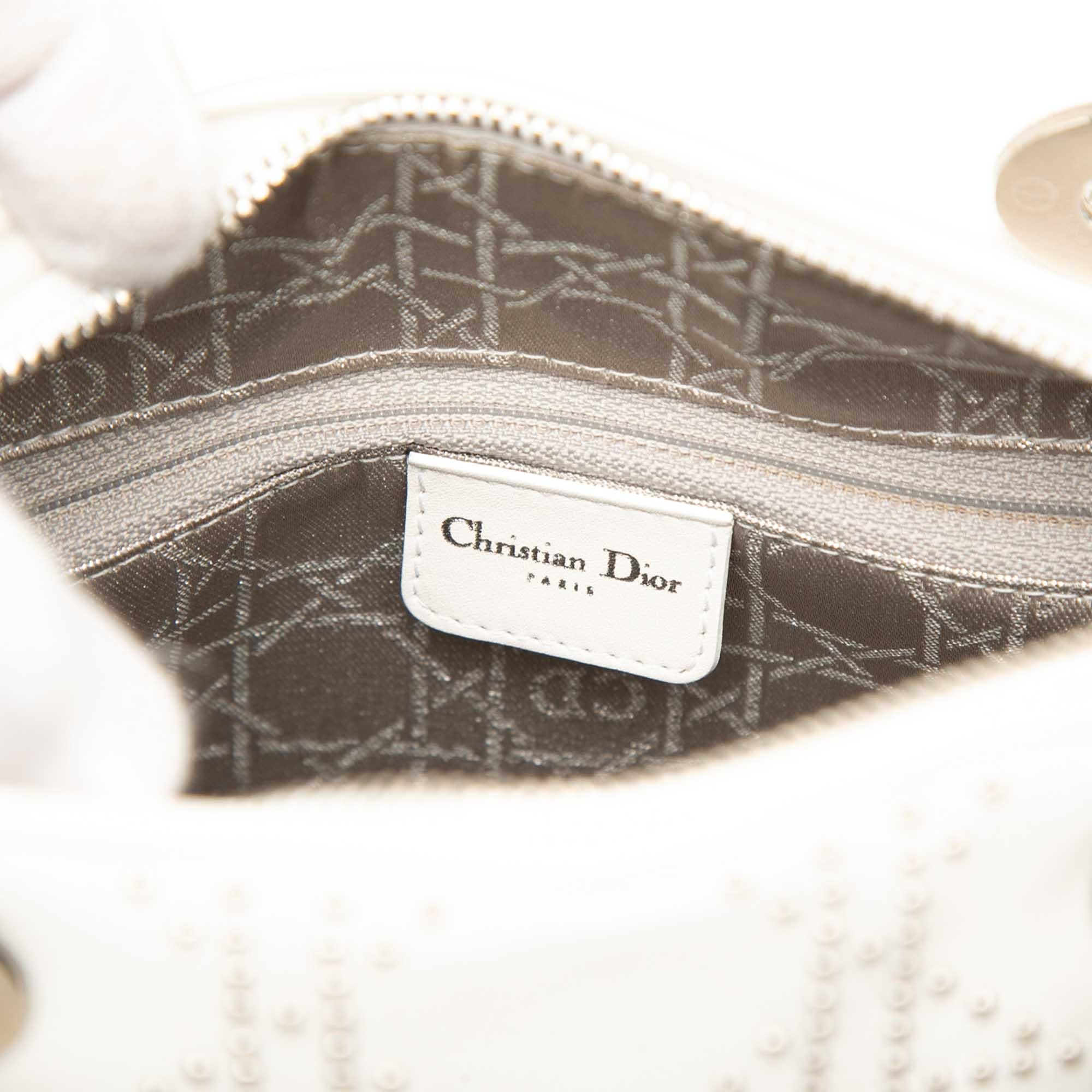 Dior Medium Calfskin Studded Lady Dior