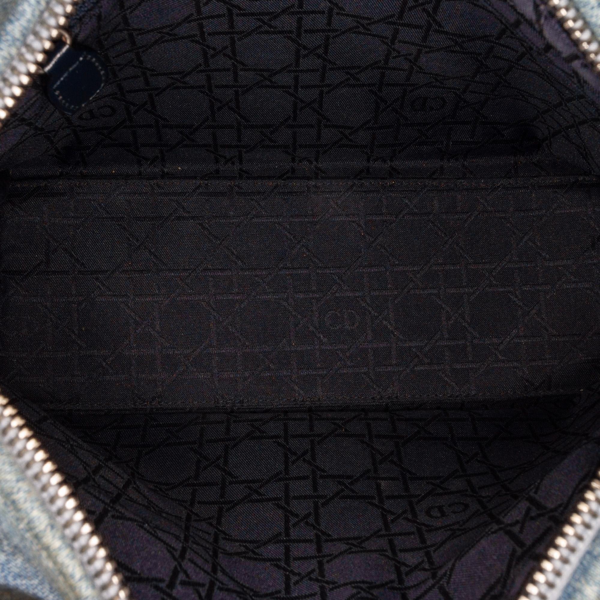 Dior Medium Cannage Lady Dior Denim Satchel (SHG-jT3XX6)