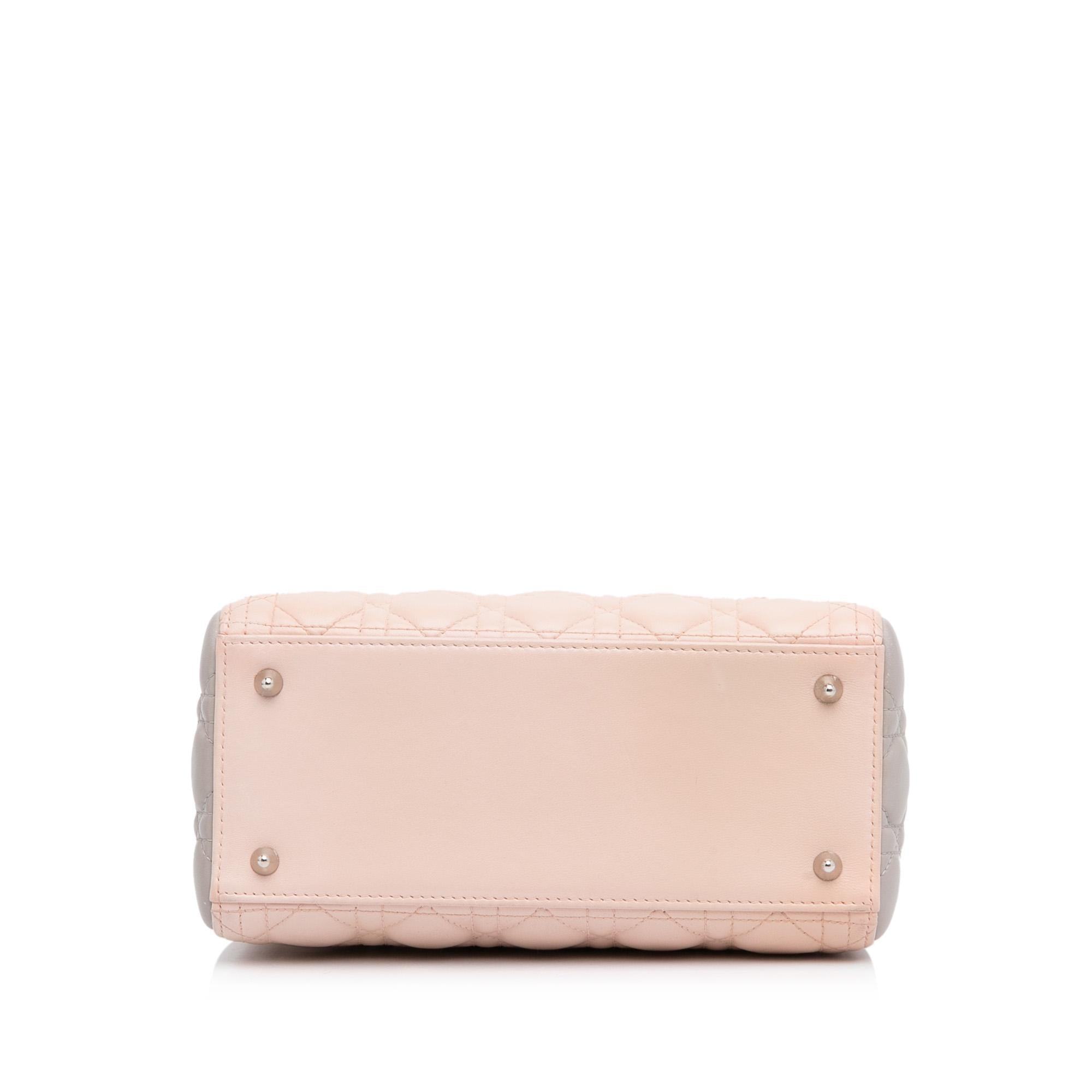 Dior Medium Cannage Lady Dior Tricolor (SHG-e3O6dL)