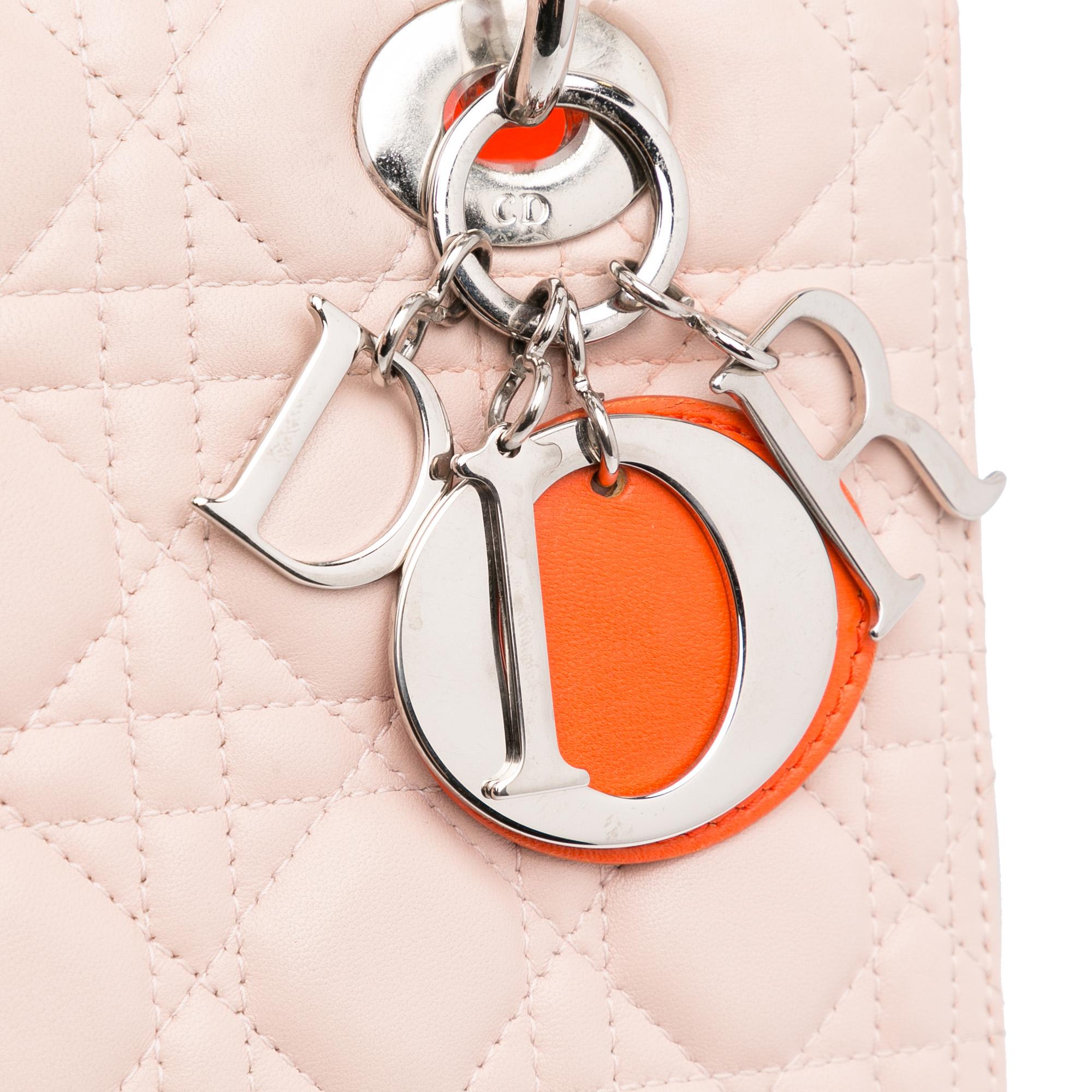 Dior Medium Cannage Lady Dior Tricolor (SHG-e3O6dL)