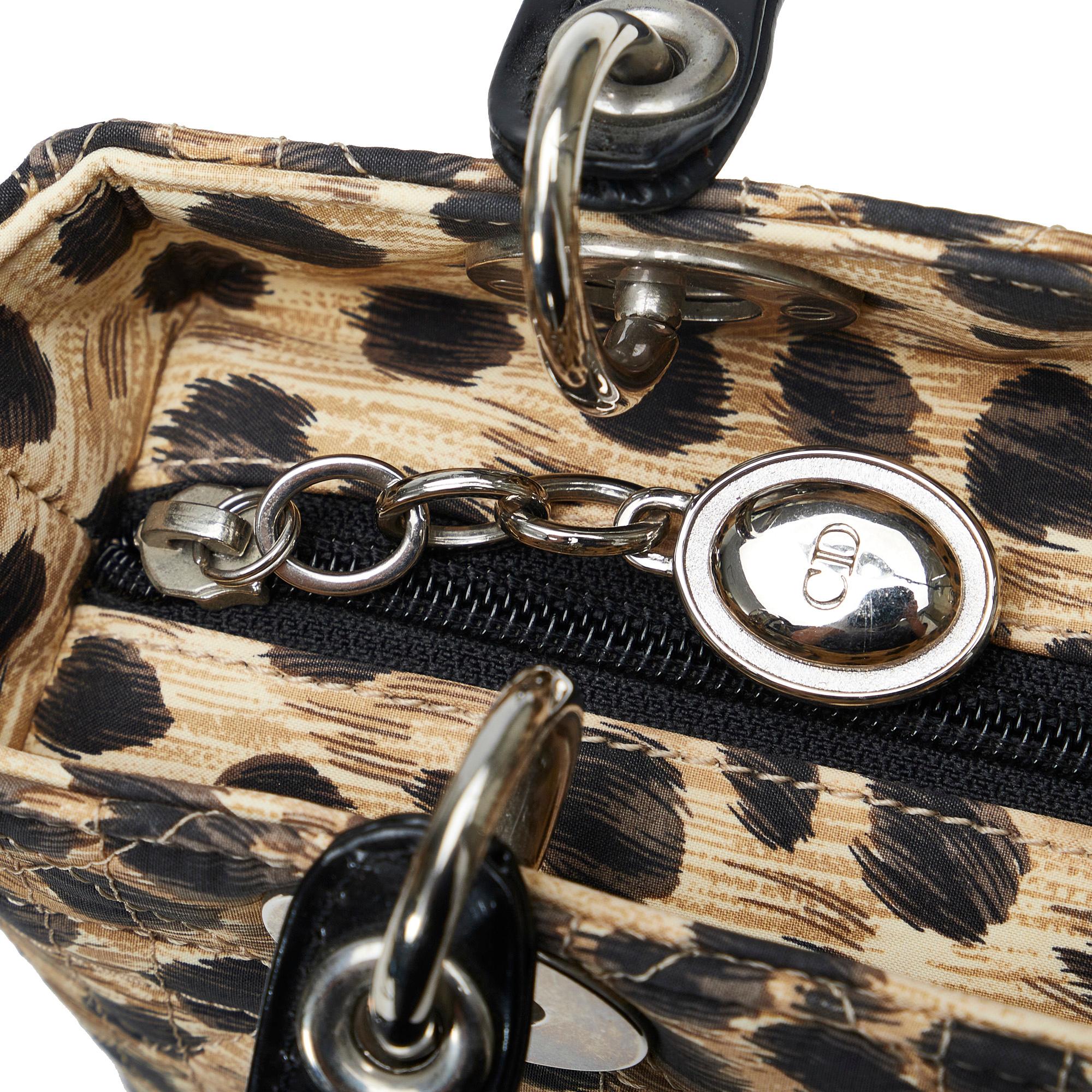 Dior Medium Cannage Leopard Print Lady Dior (SHG-Sbc9Zg)