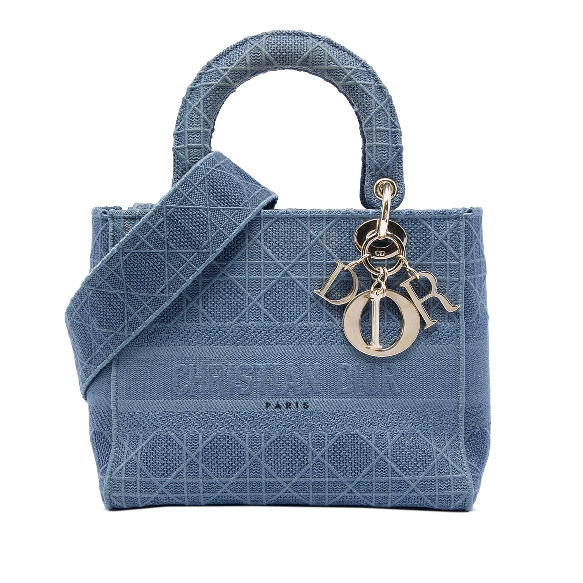Dior Medium Canvas Cannage Lady D Lite