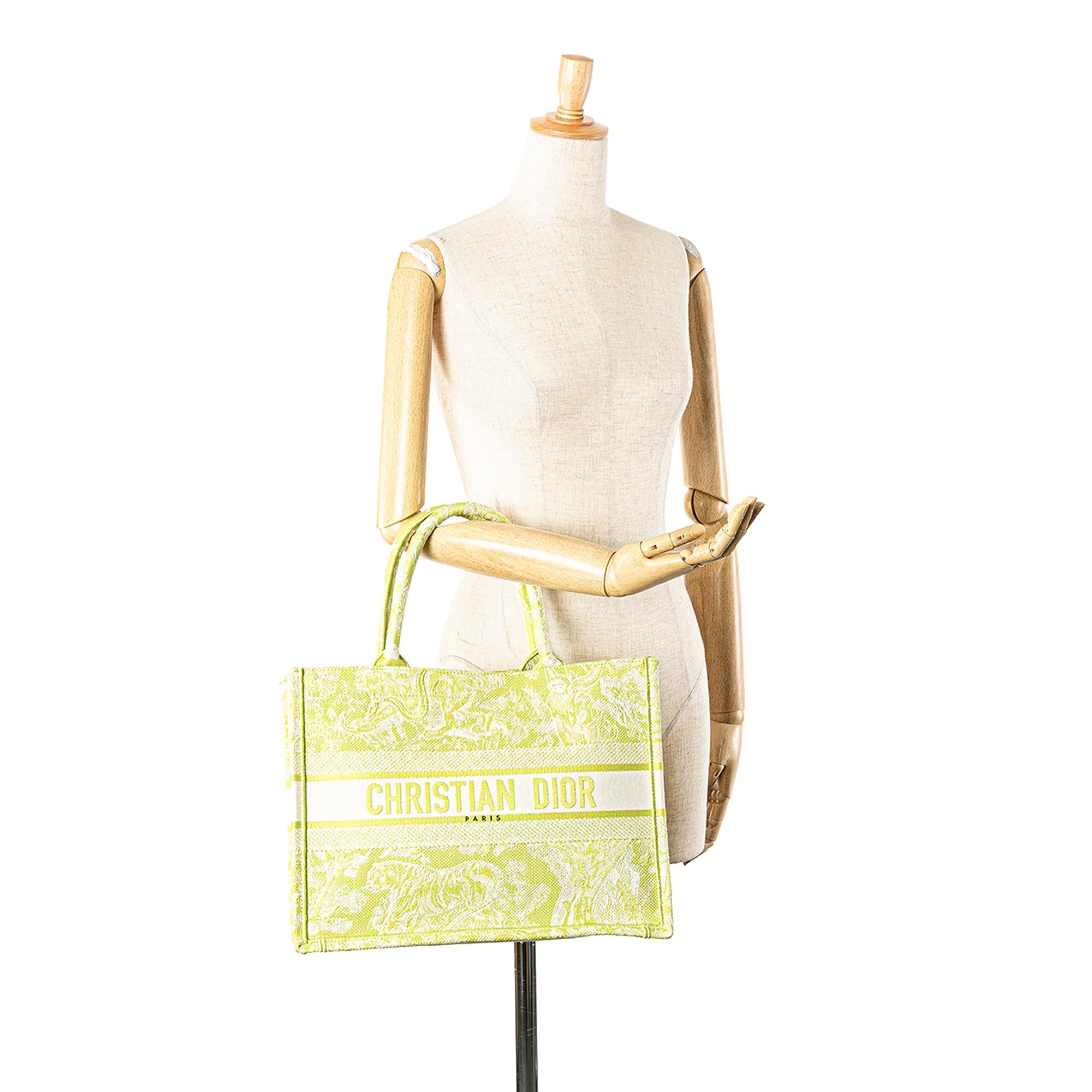 Dior Medium Canvas Embroidered Dioriviera Toile De Jouy Book Tote