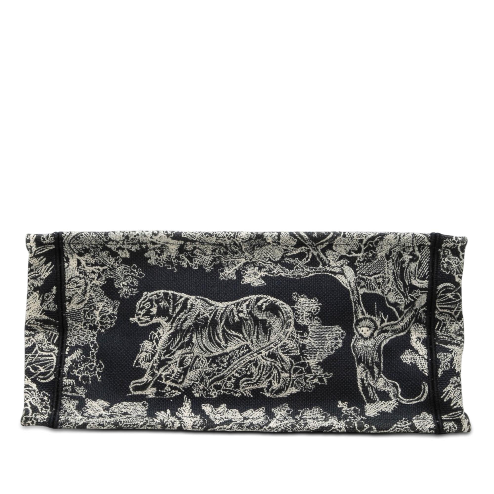Dior Medium Canvas Embroidered Dioriviera Toile De Jouy Book Tote