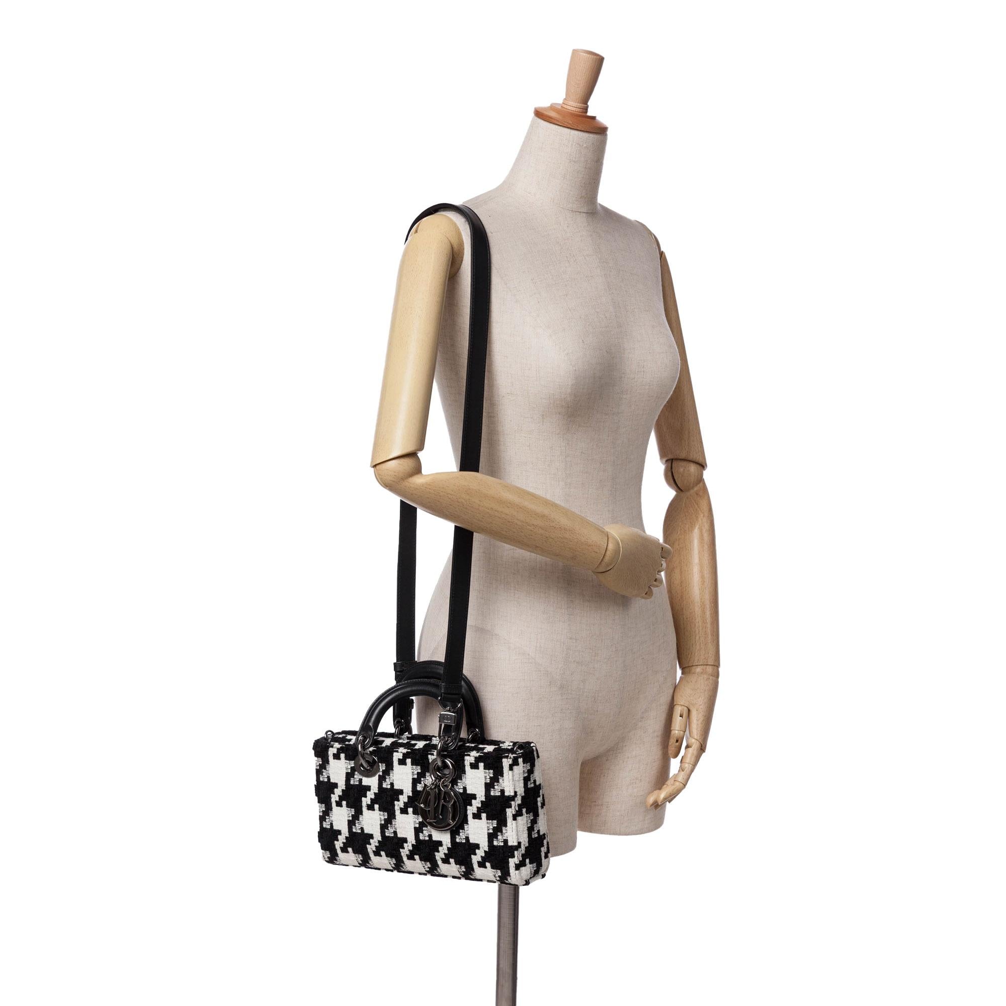 Dior Medium Canvas Macro Houndstooth Lady D Joy