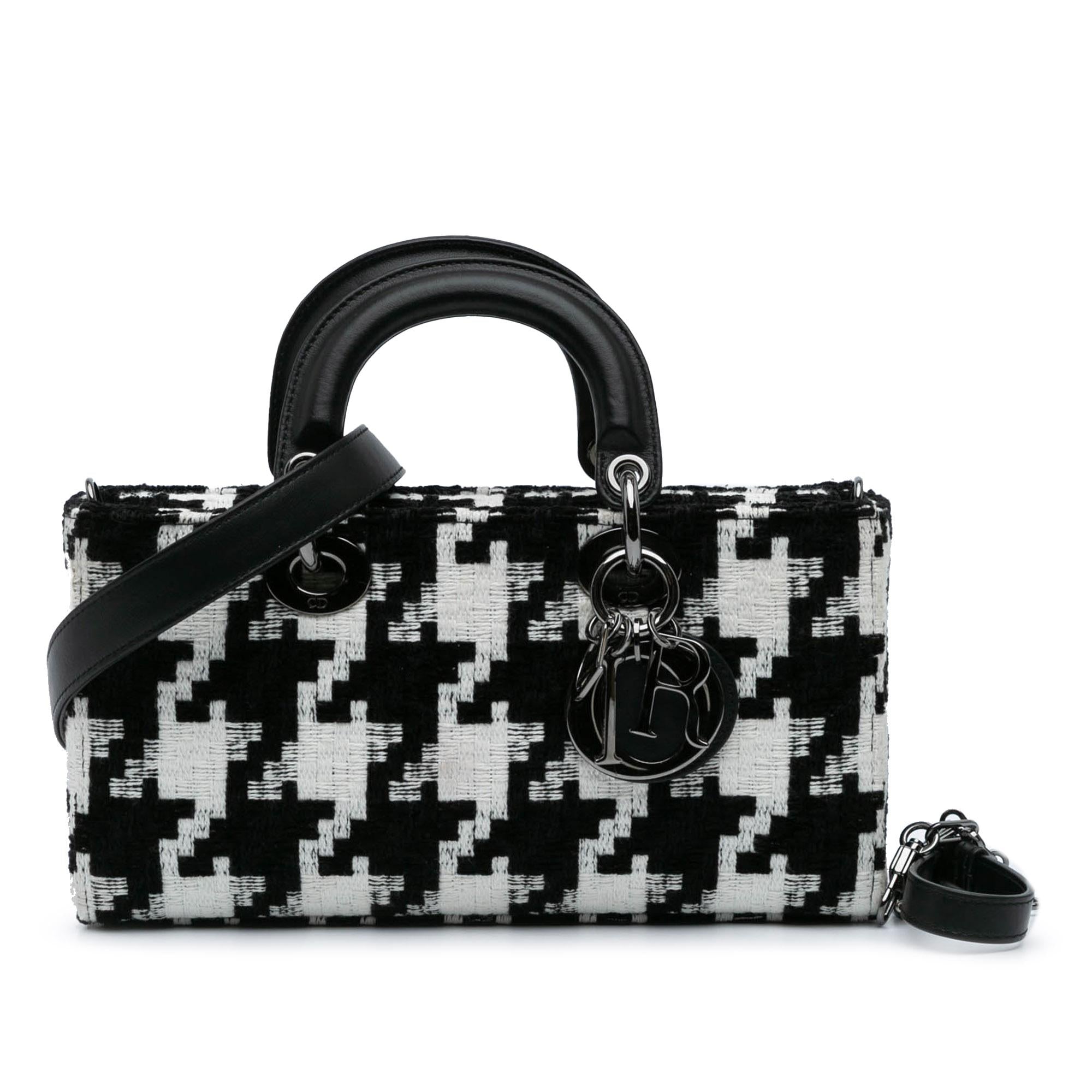 Dior Medium Canvas Macro Houndstooth Lady D Joy