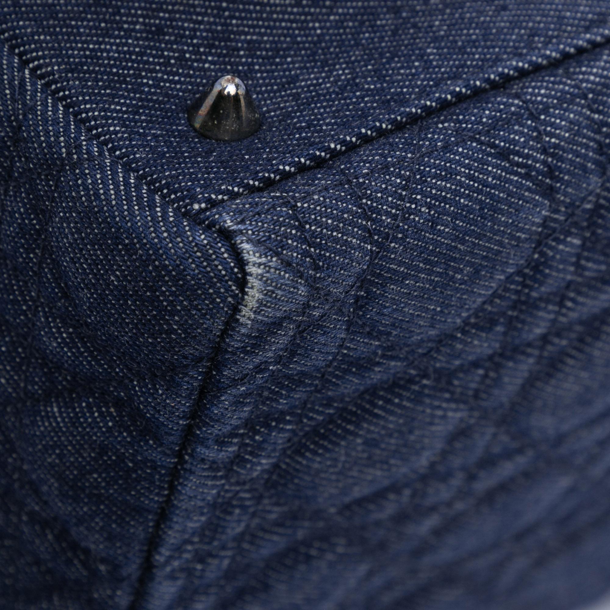 Dior Medium Denim Cannage Lady Dior