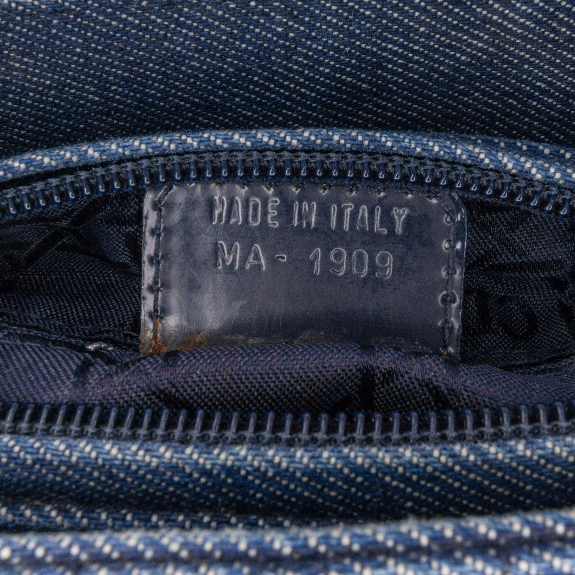 Dior Medium Denim Cannage Lady Dior