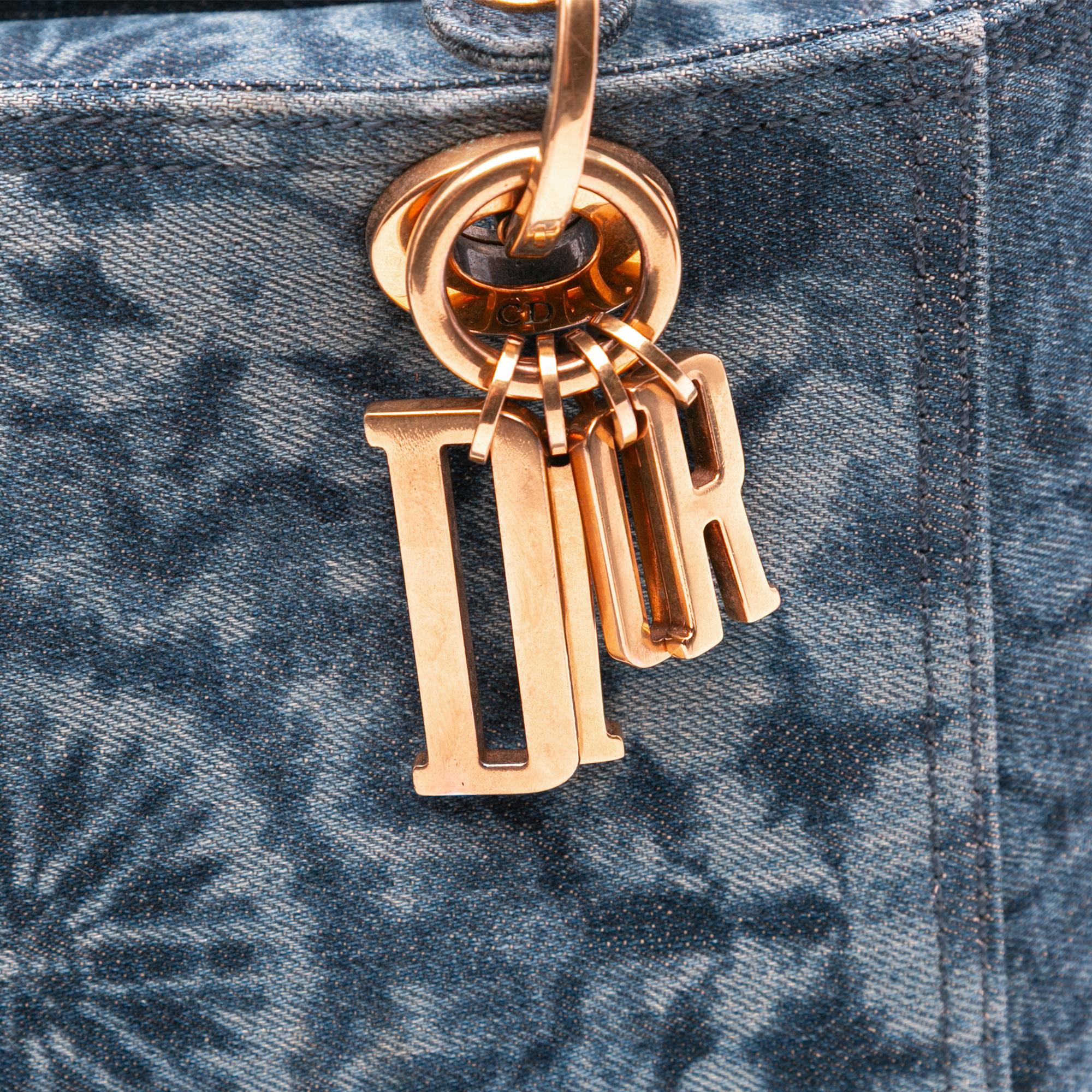 Dior Medium Denim KaleiDiorscopic Lady Dior